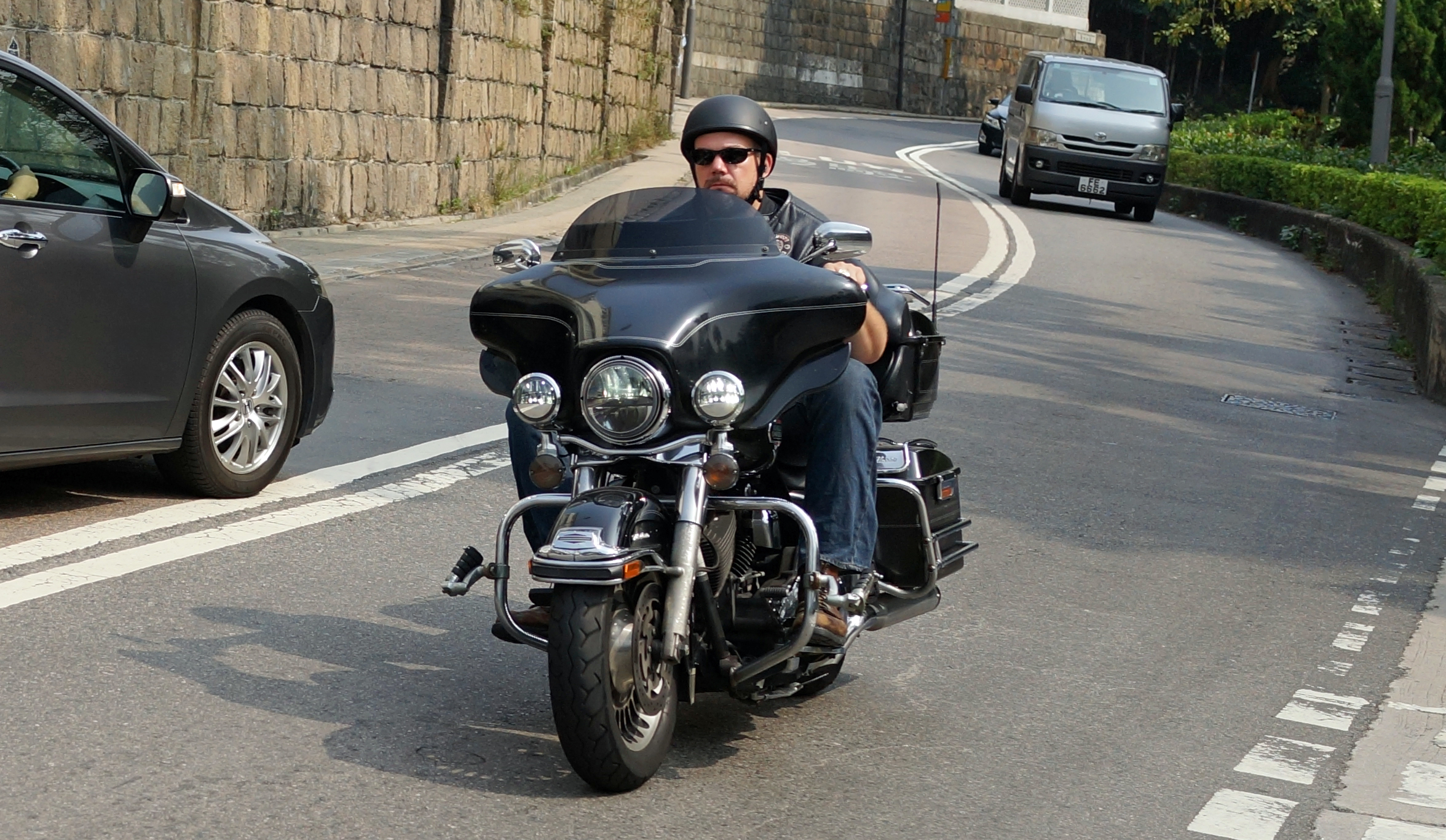 Sons of Anarchy Hong Kong style - cool bike, cool dude.