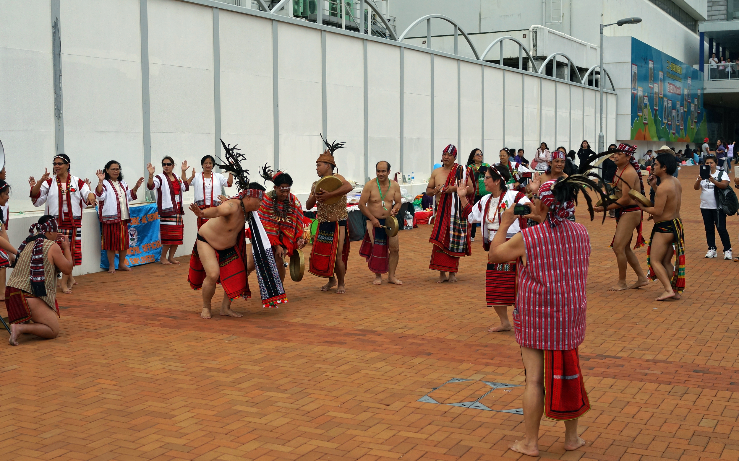 A group of ethnic Filipino's doing a "tribal" dance in Central, I doubt the world is ready for my ar.e and gut!