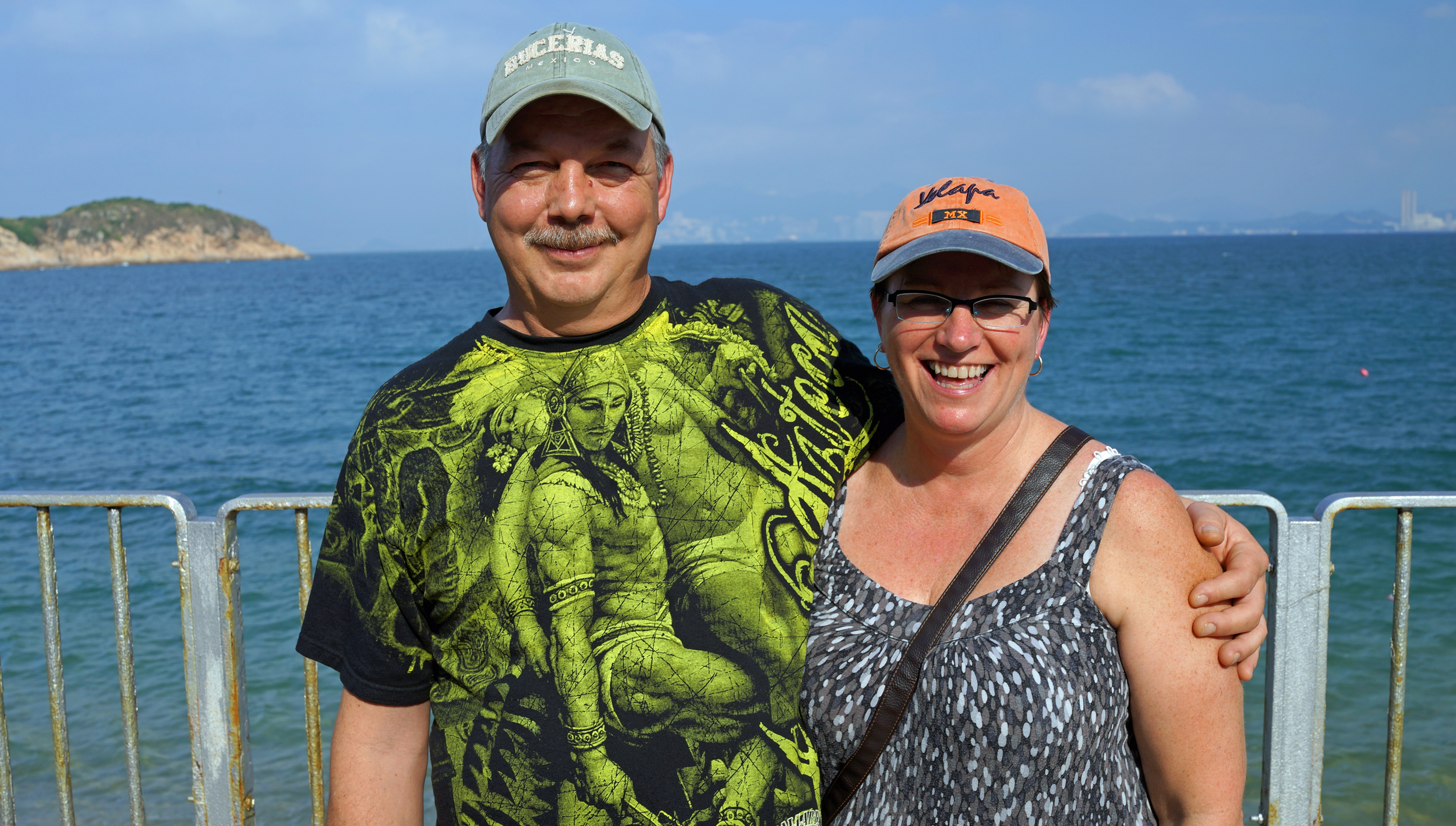 Viola and David enjoying the charms of Cheung Chau Island -