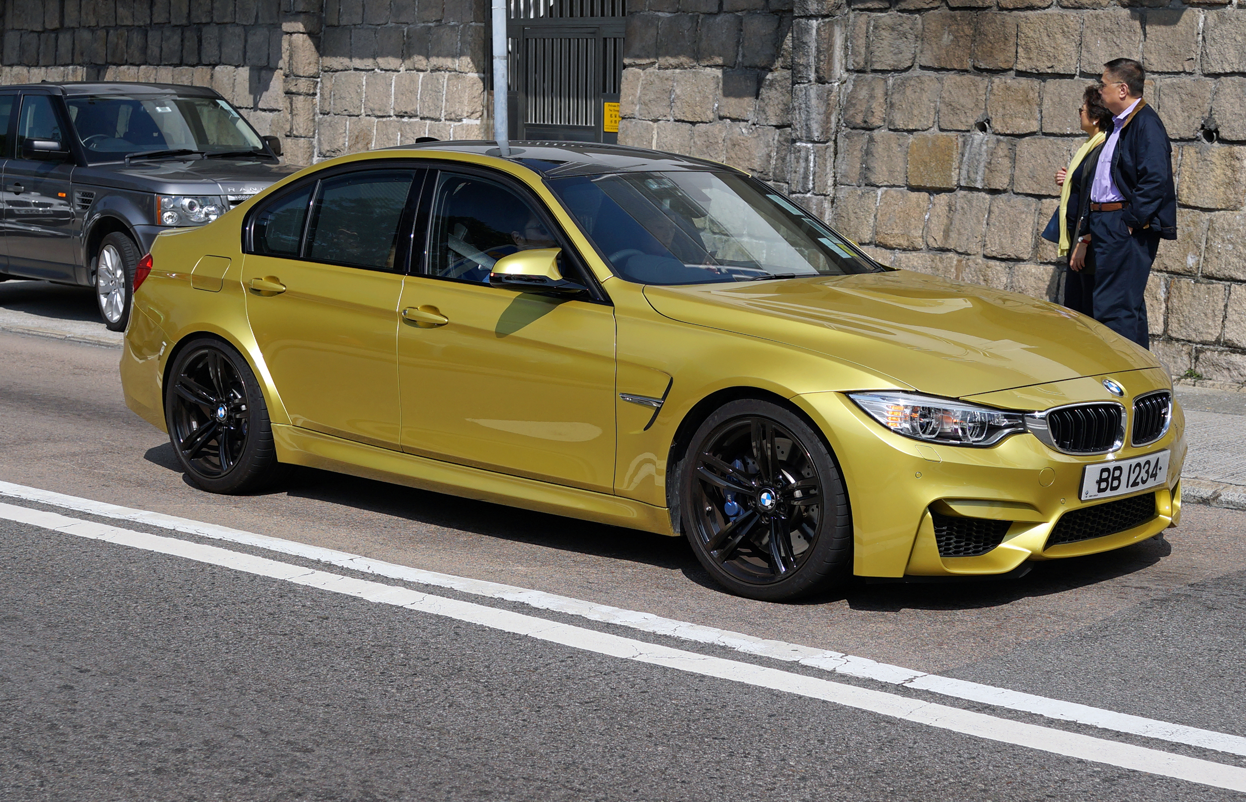 ... yeah, I know it isn't a motorbike.but a very sweet M Series BMW with a cool colour and a very cool number plate.
