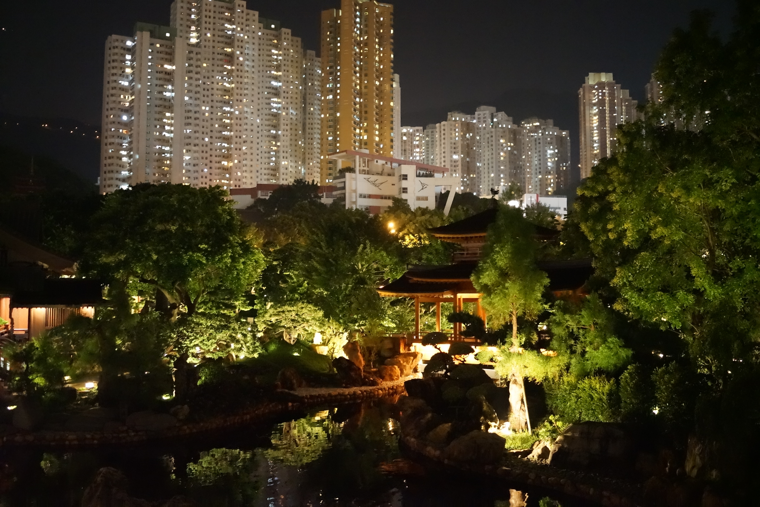 A visit to the Nan Lian Garden in Diamond Hill after dark is quite something.... it does however close at 9pm.