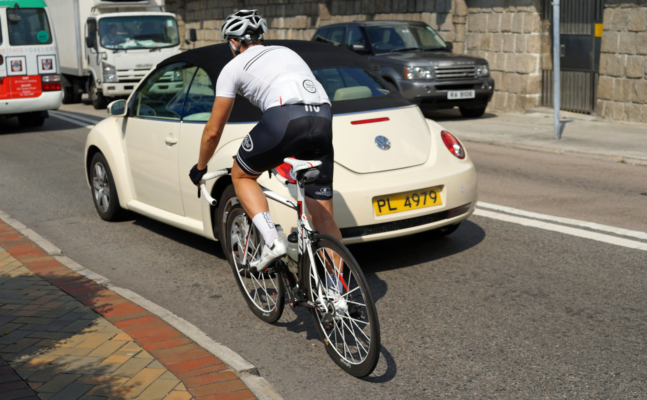 A lazy, hazy day of summer normally means all the spandex nutters come out to cause mayhem on our roads... the numbers grow dramatically as the weather gets cooler...it's a pity most of the riders are blokes. rs