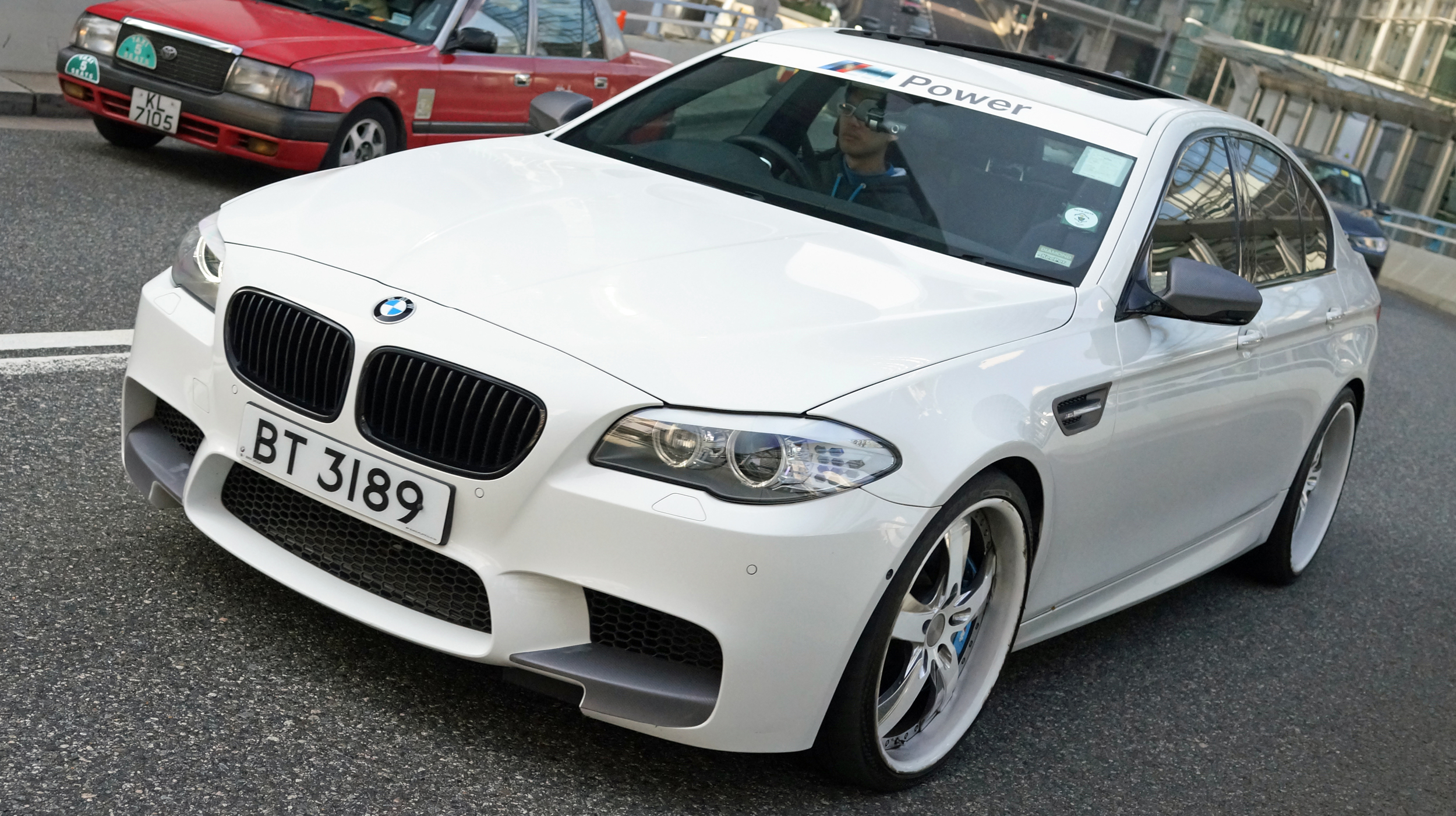 Oh my, this is not quite an off the shelf Beamer and it had the most amazing engine noise when it blasted by....
