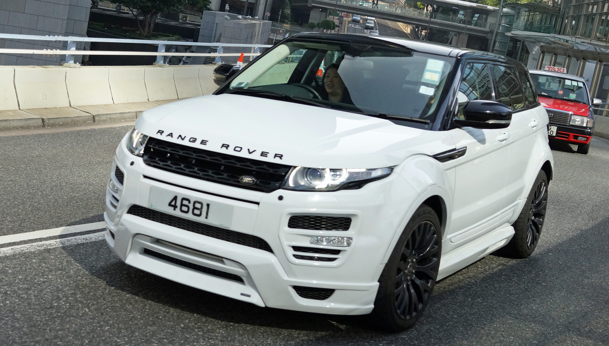 A seriously pimped out Range Rover.