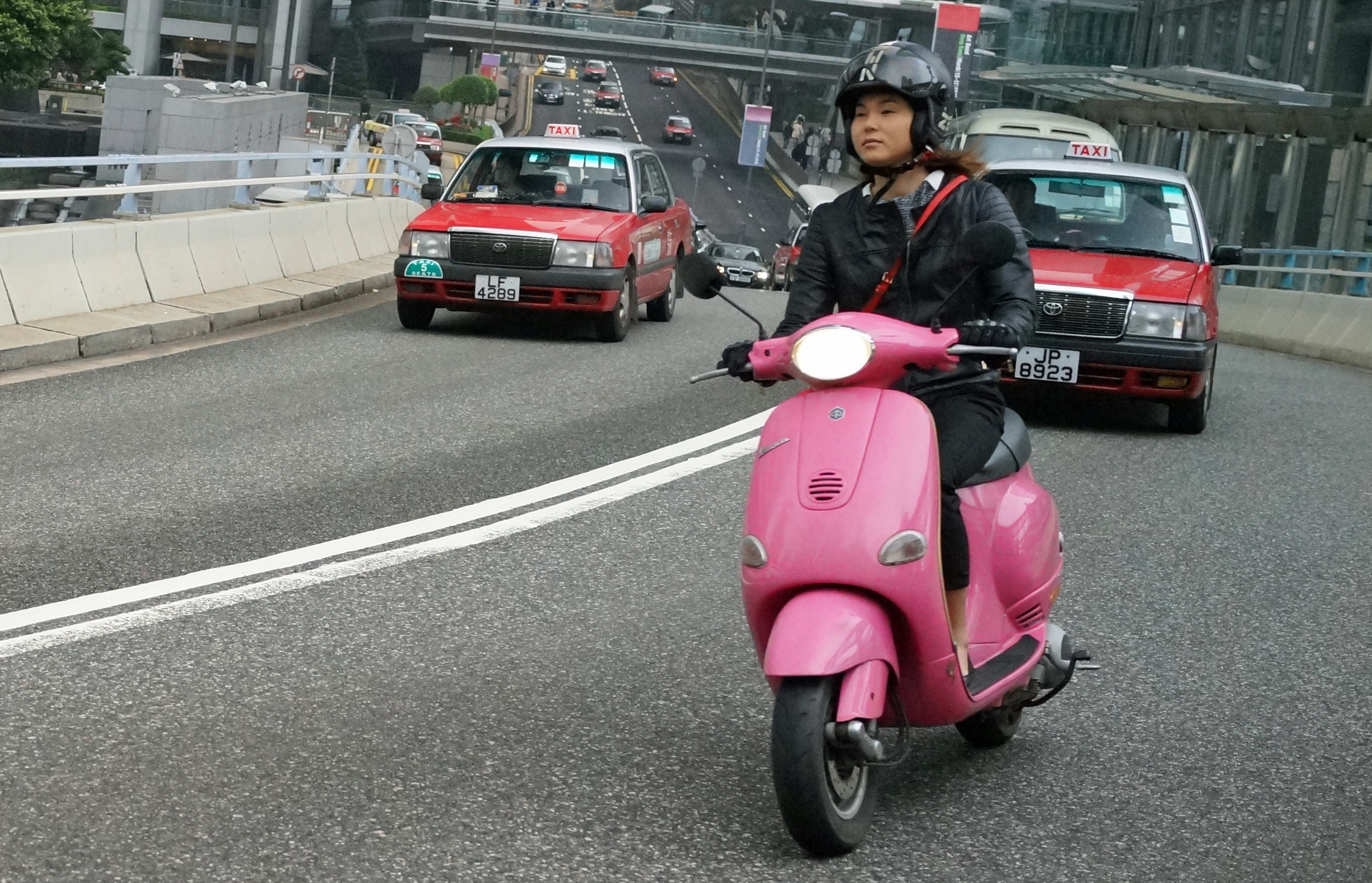 My favourite scooter lady, the Pink Panther.