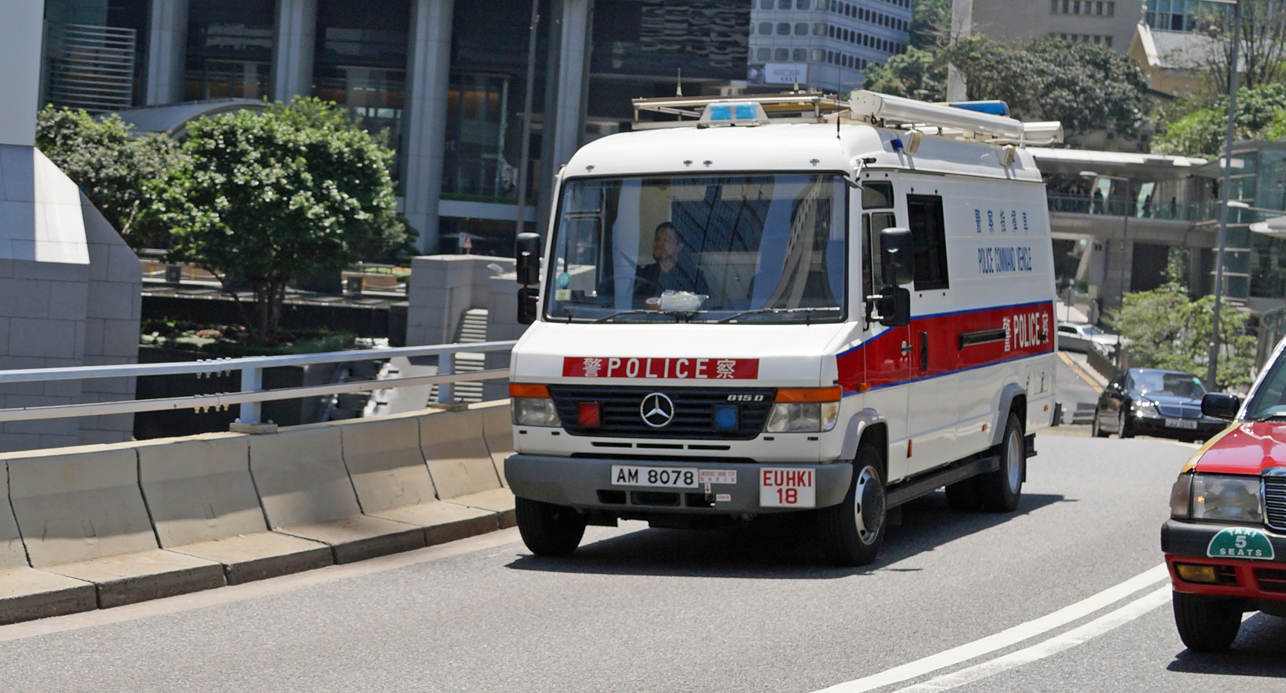 Now this is a rare sighting - a Police Command Vehicle.