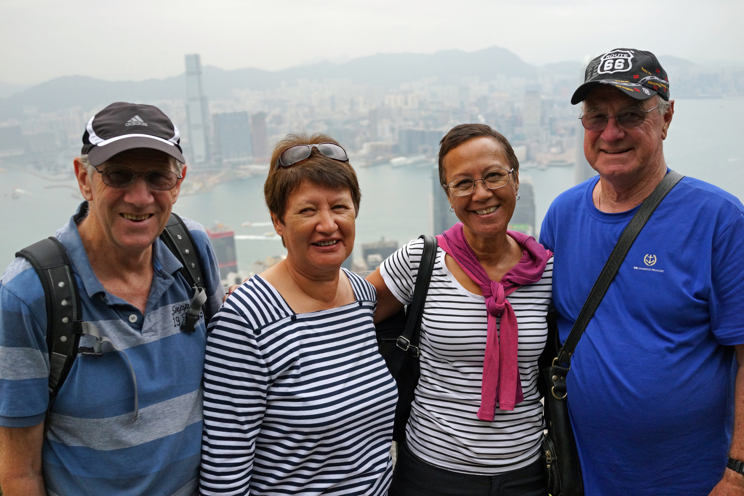 Meet, Trevor, Sharleen, Lynne and Ian from Western Australia enjoying the awesome views from my spot at the Peak