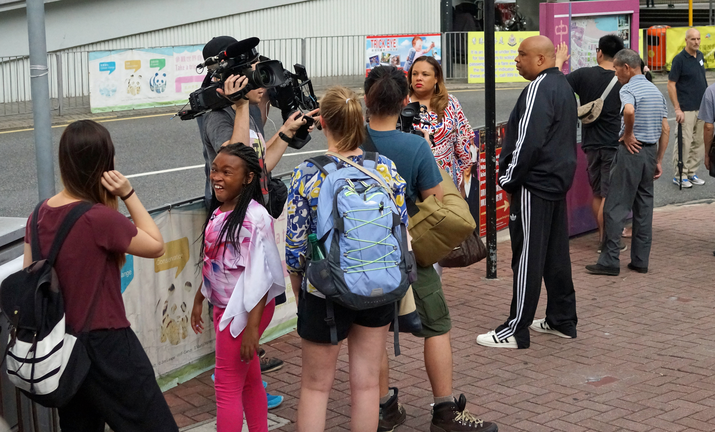I was lurking around the Peak Tram on Garden Road a few weeks ago when the people I was with pointed out that the chap in the black track suit was the famous rapper Joseph Simmons from RUN DMC fame... I was a bit worried about his daughter who pulled off one of the best gurns in the history of gurning! -