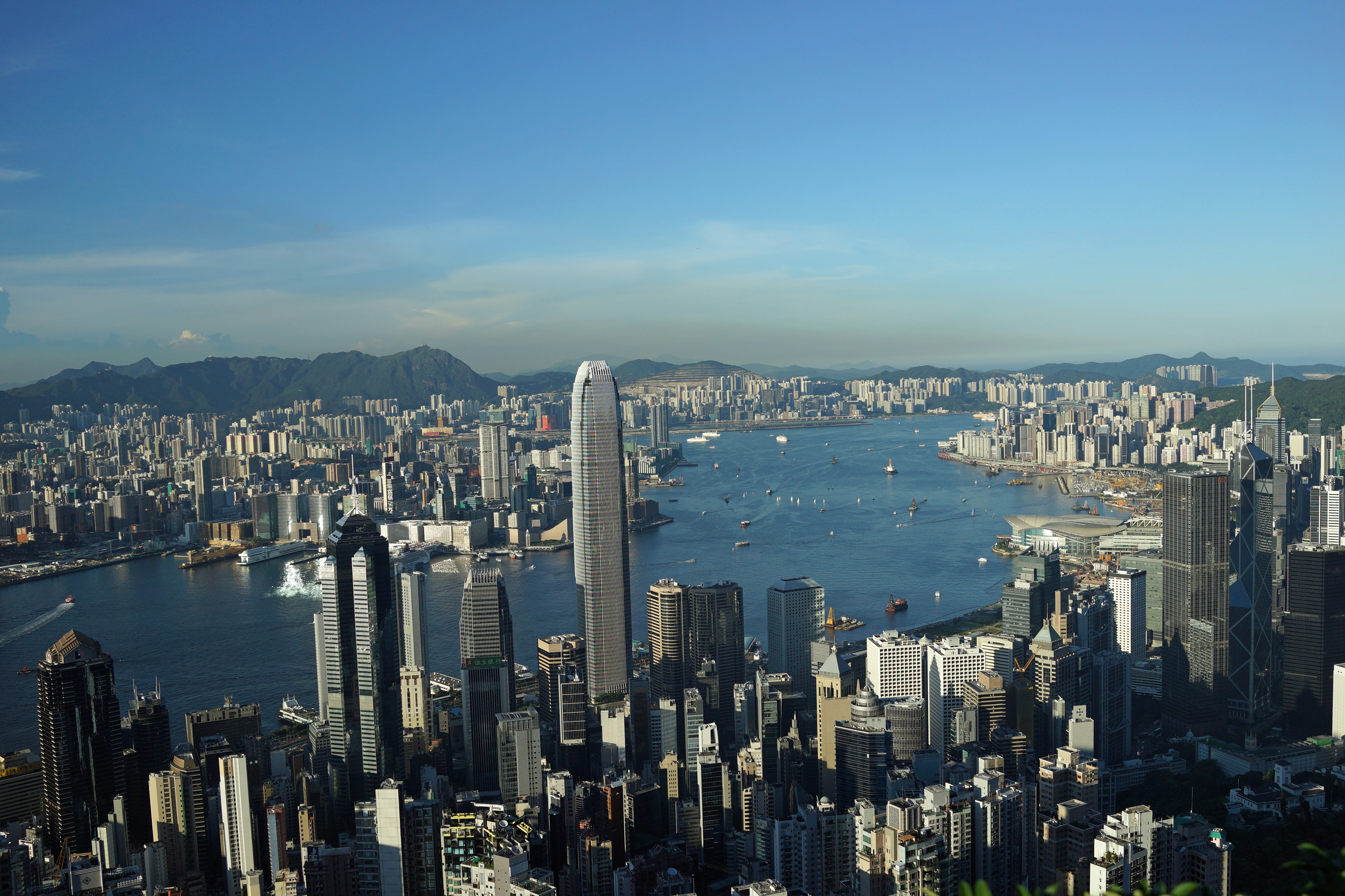 In our summer it can be incredibly clear which just magnifies the magnificence of the Hong Kong city view from my spot at the Peak, simply amazing....