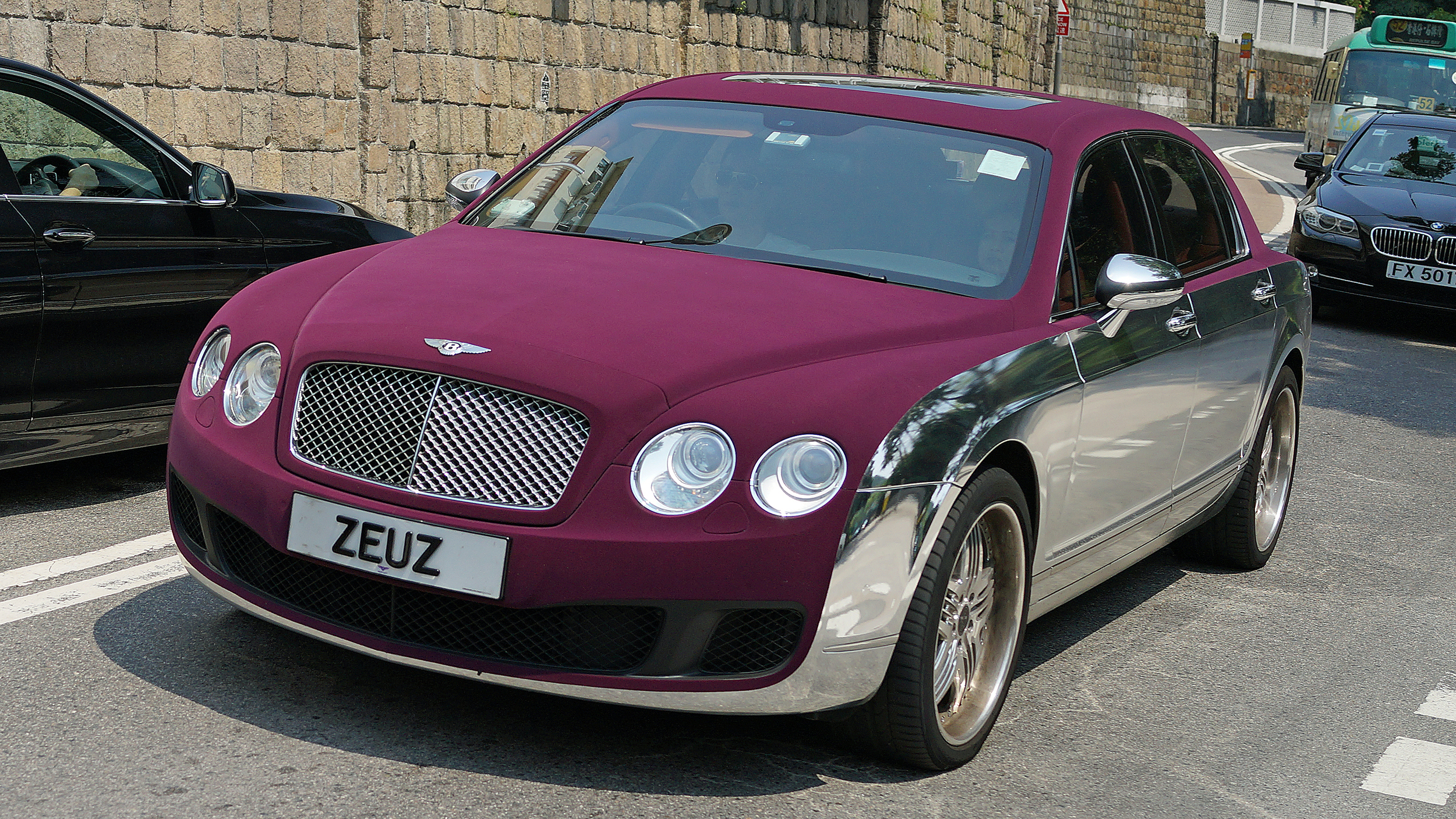 Bentley - ZEUZ / It is like something out of bad James Bond Movie - I hope the material on the bonnet (hood) and roof is waterproof!! Just a little tacky.