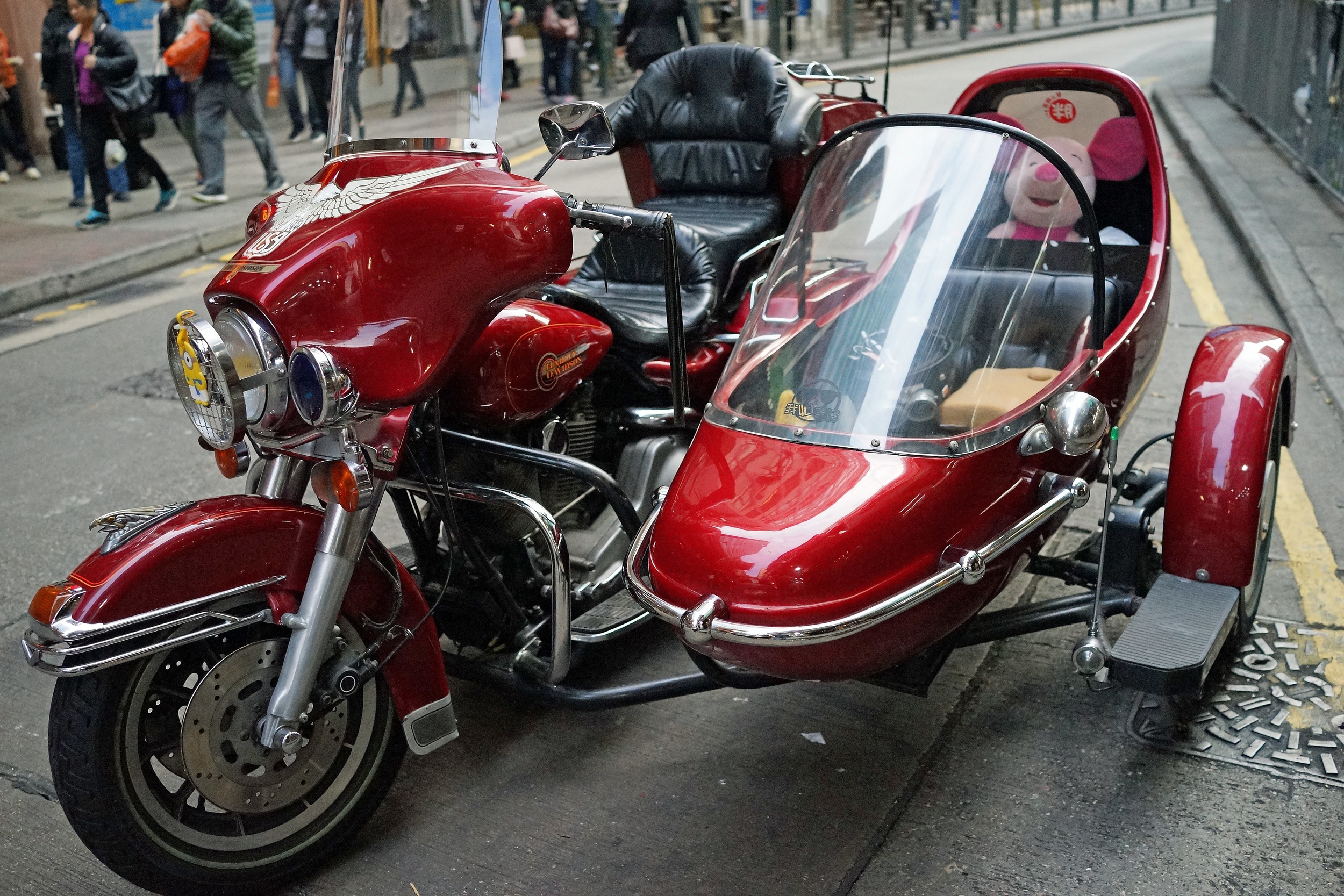 Not a motorbike you see everyday in Hong Kong - Harley Davidson!
