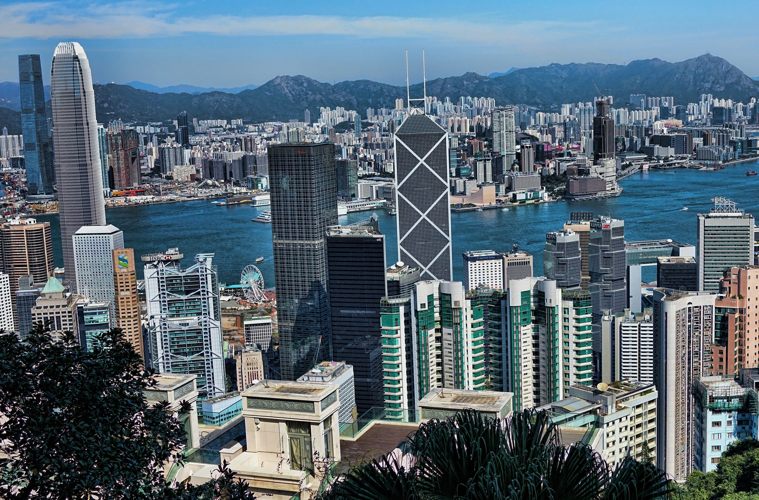 Hong Kong Shore Excursion - This is NOT my spot at the Peak but is is my 2nd favourite spot, it is a lovely view isn't it!