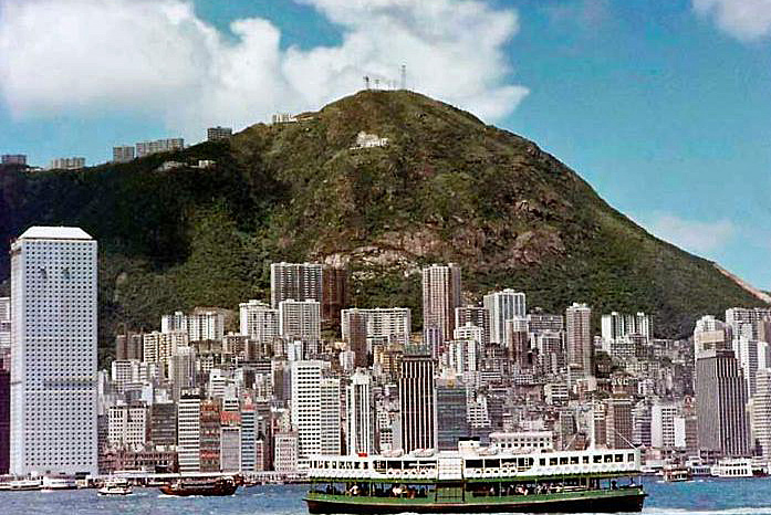 View of Hong Kong Island, 1974