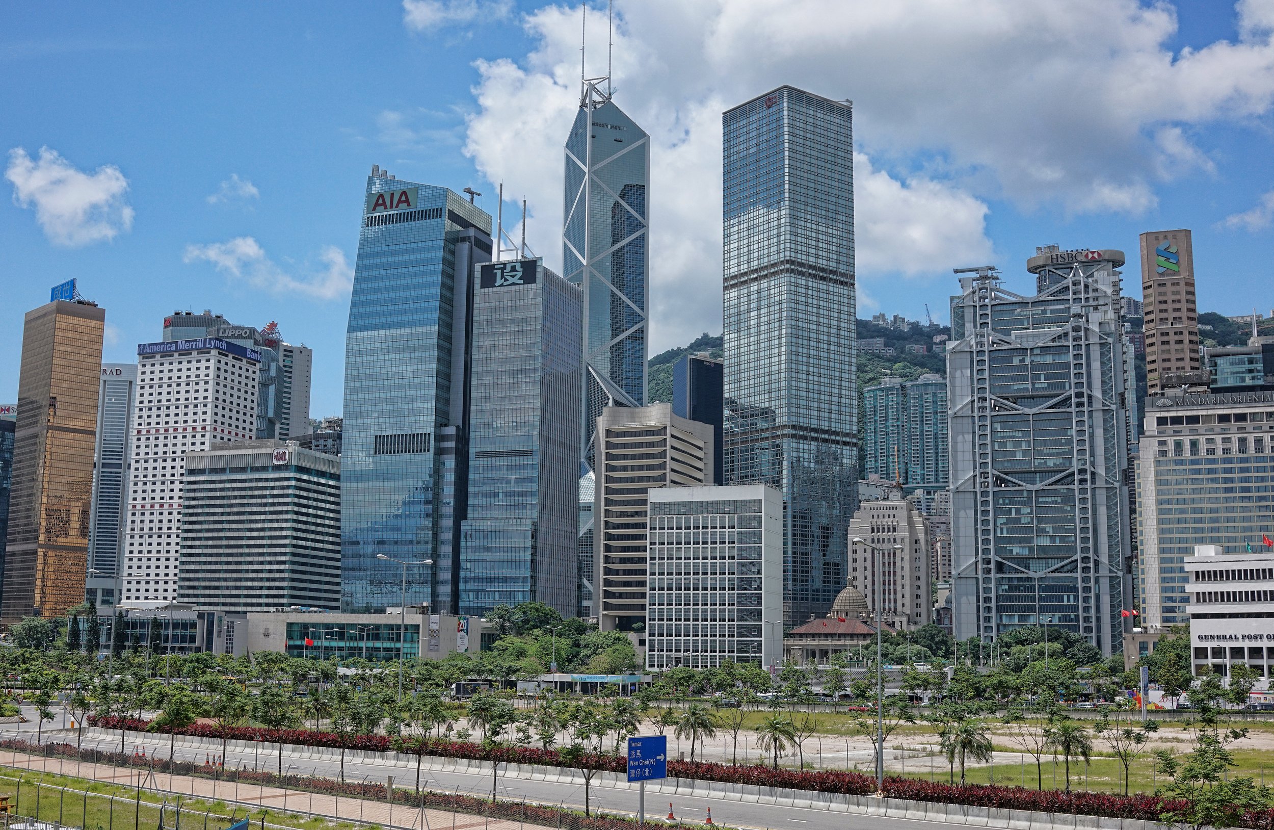 Hong Kong Private Tours This is part of the Hong Kong Island skyline and you can see this clearly from the Star Ferry, pretty impressive isn't it!!