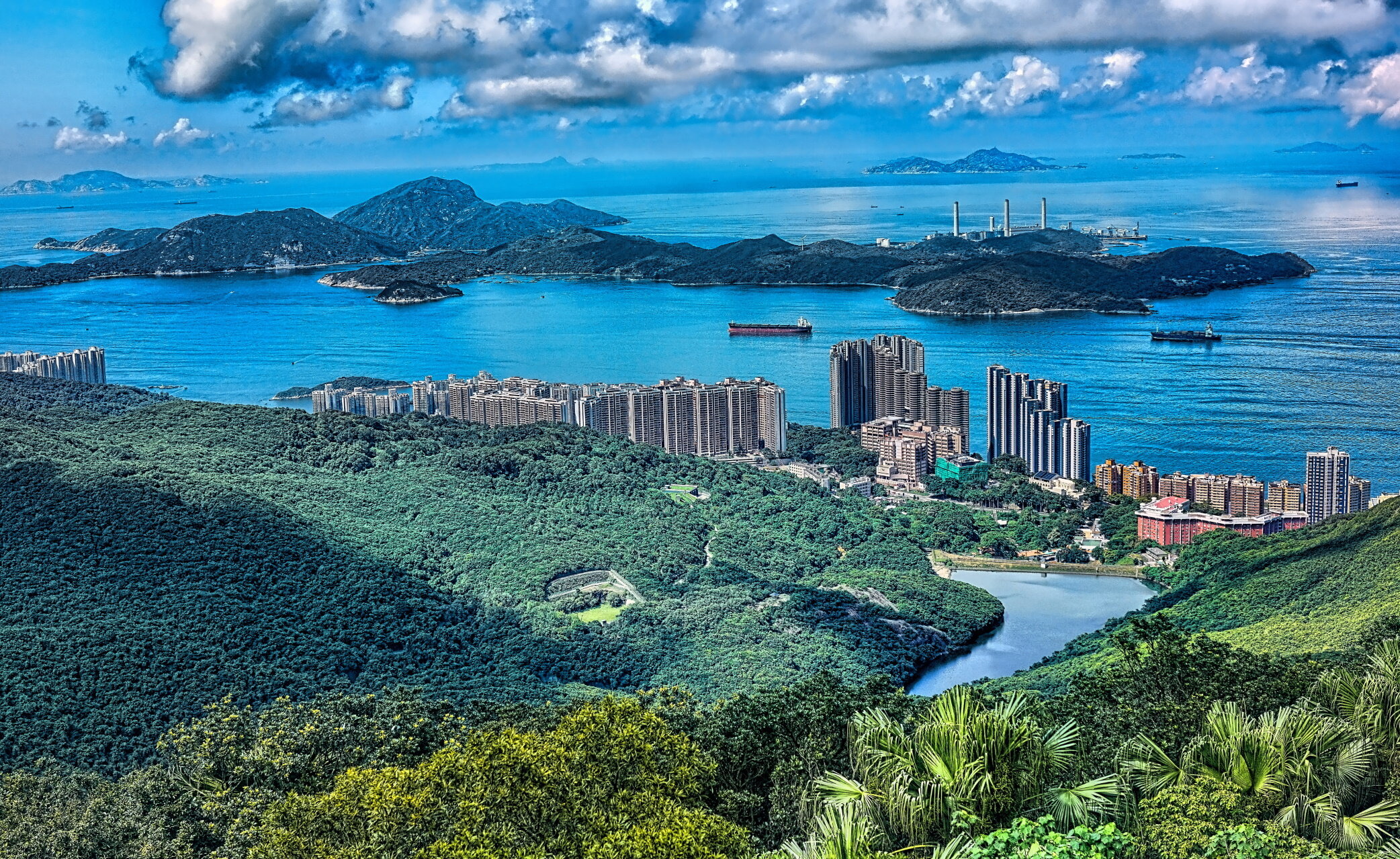 The amazing view from Victoria Peak Garden, Hong Kong