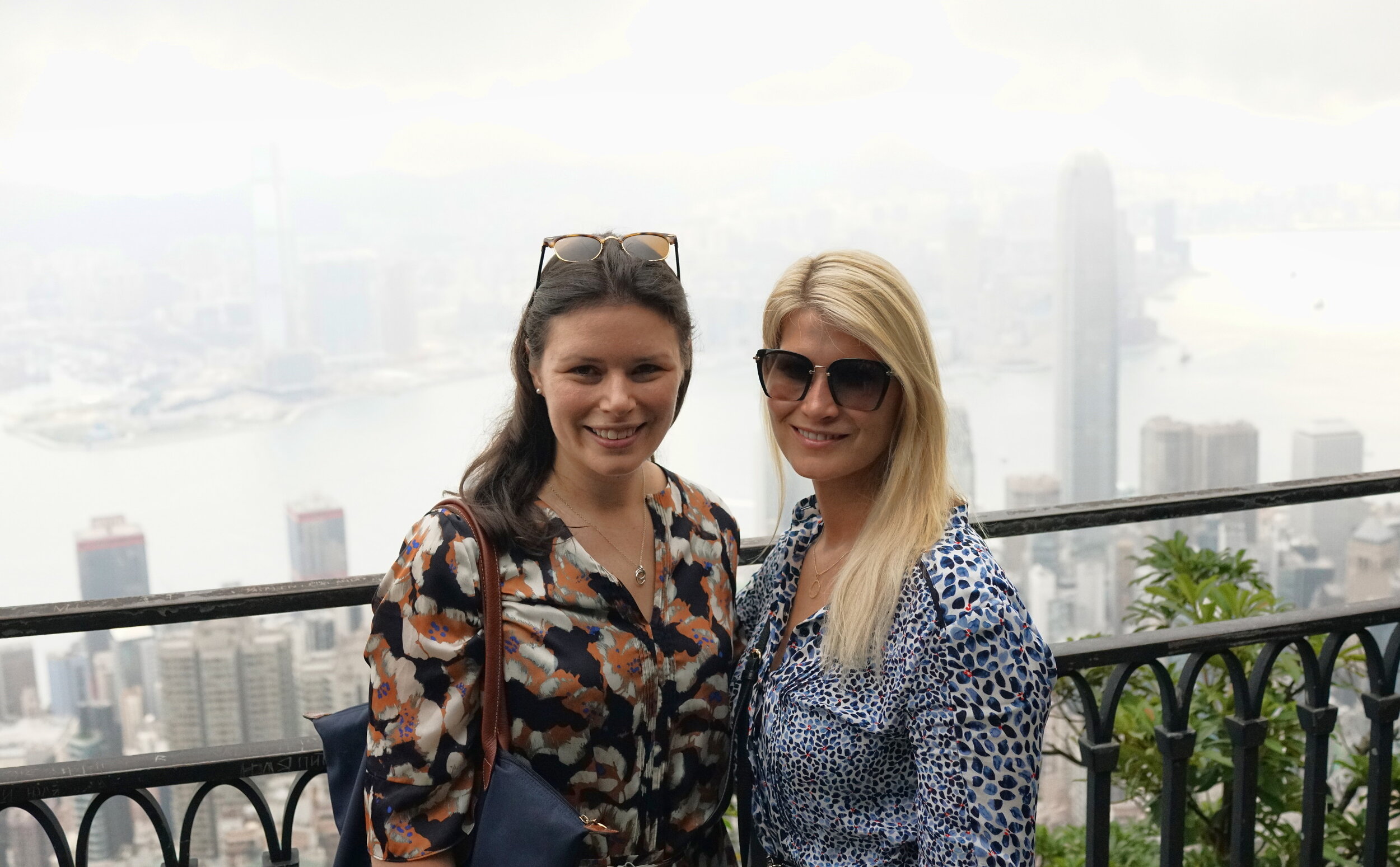 My Private Tour Guests at Victoria Peak, Hong Kong