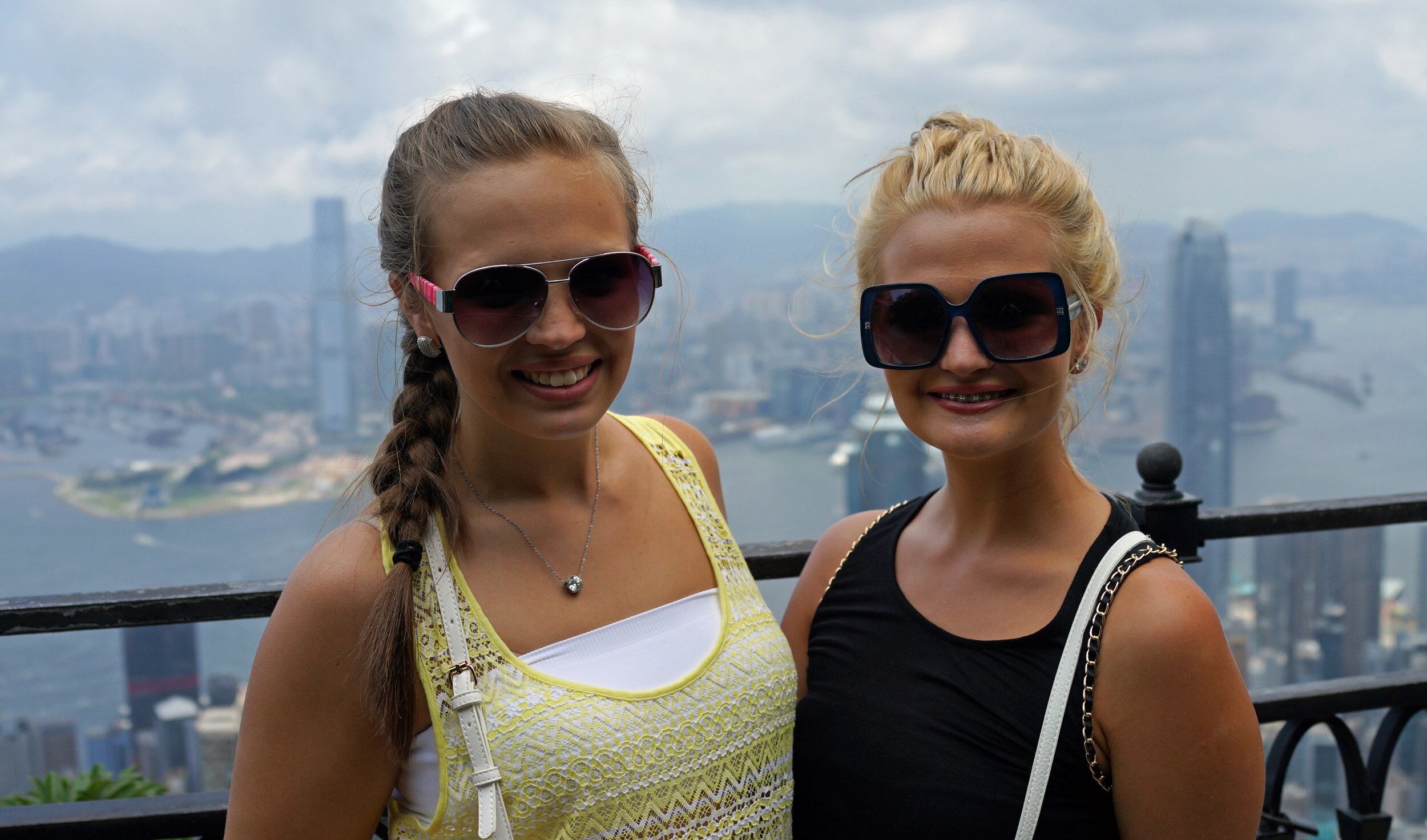 My Private Tour Guests at Victoria Peak, Hong Kong