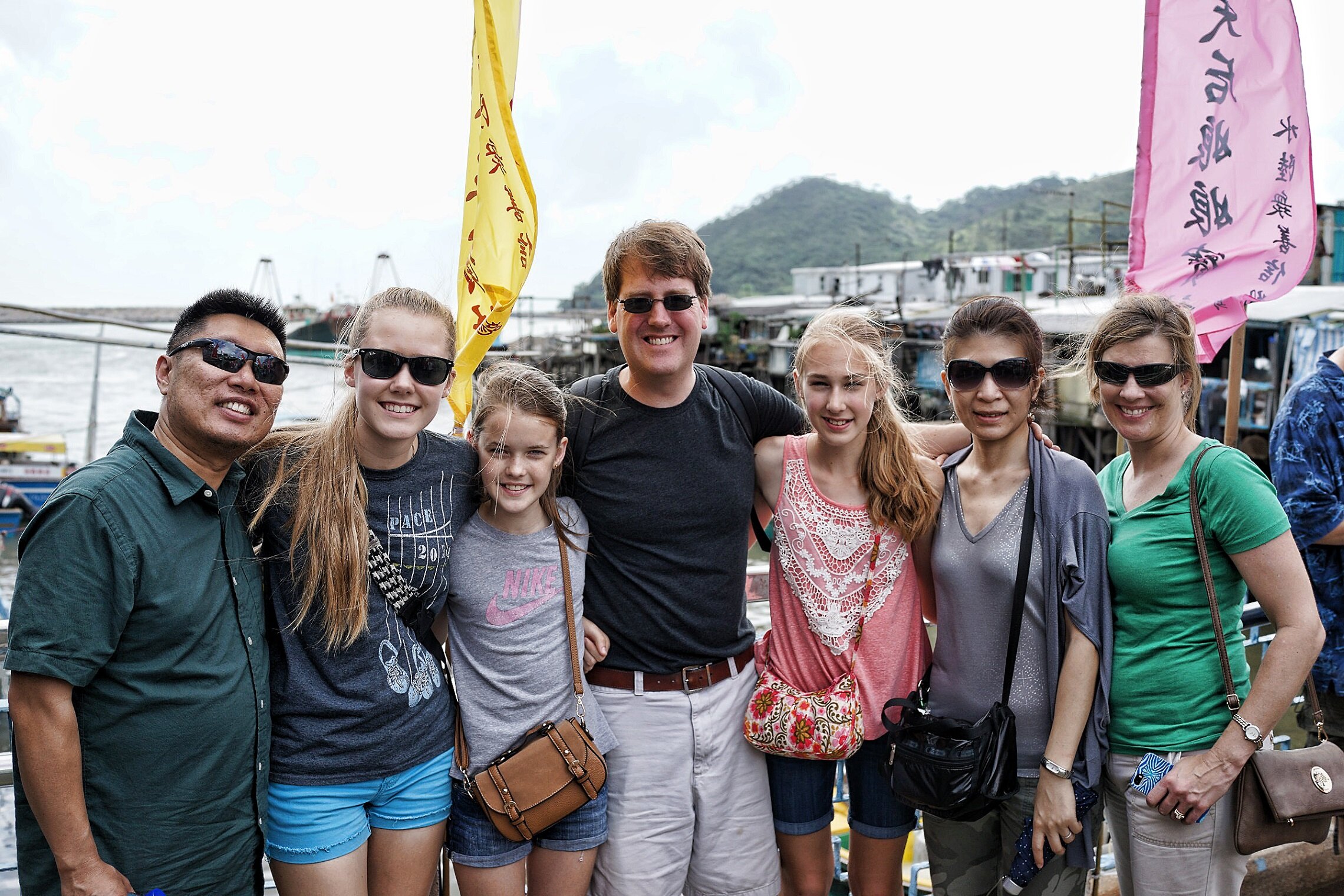My Private Tour Guests at the Tai O Fishing Village, Lantau, Hong Kong