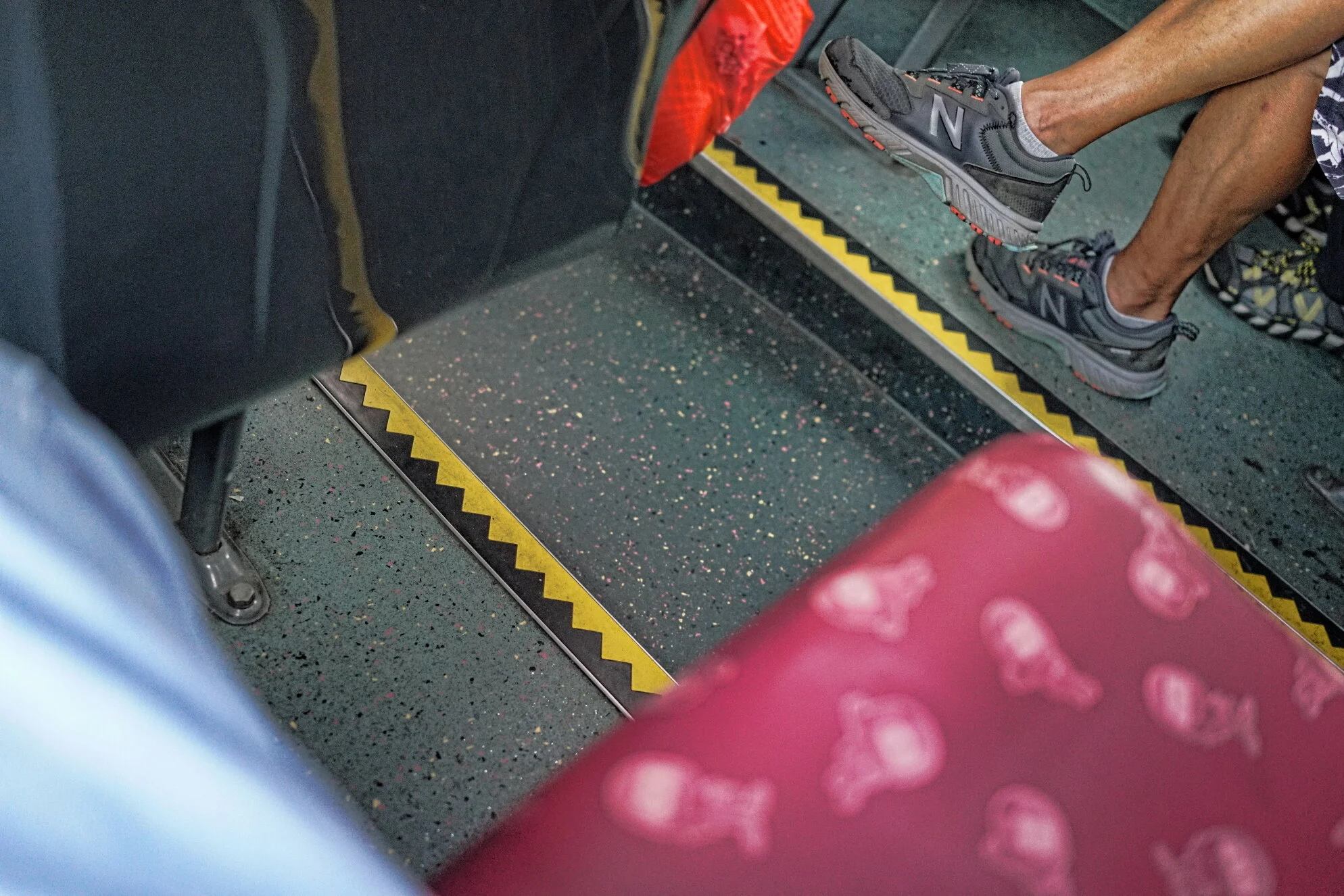 The empty seat next to me on Hong Kong public transport