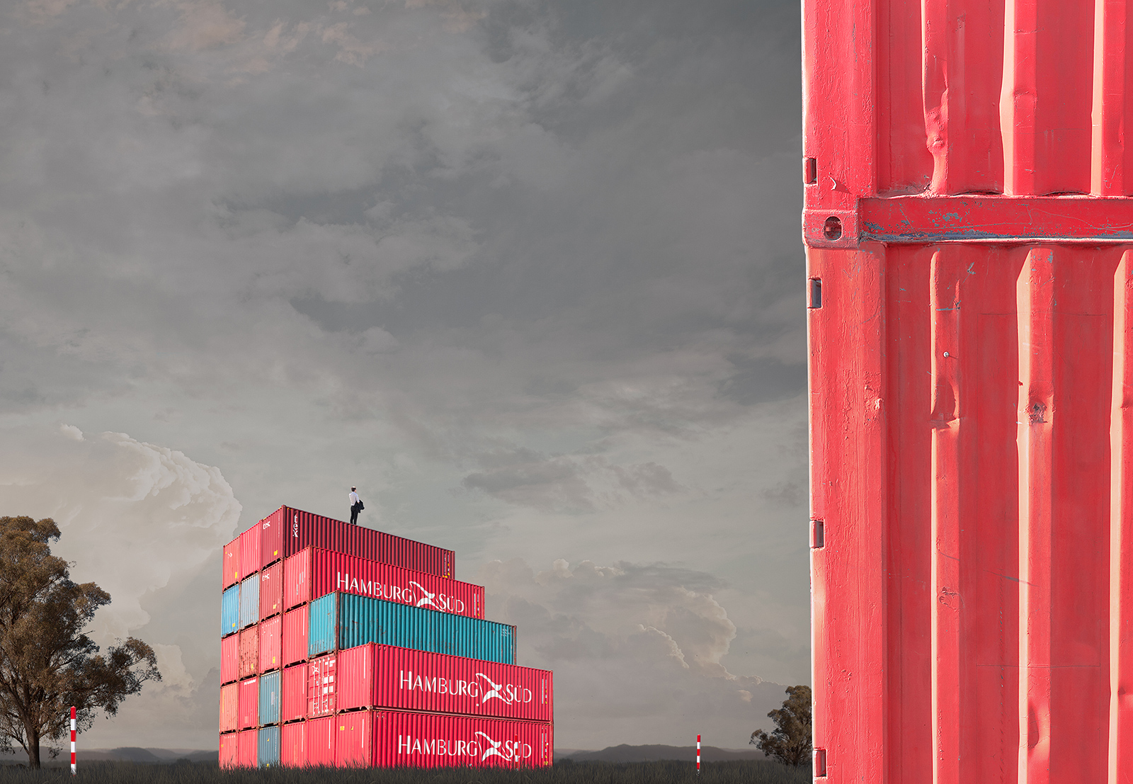 Red Stack Pigment print on archival rag 110cm x 155cm 1 / 7 + 2AP 140cm x 195cm 1 / 3 + 1AP Represented by Otomys Arthouse