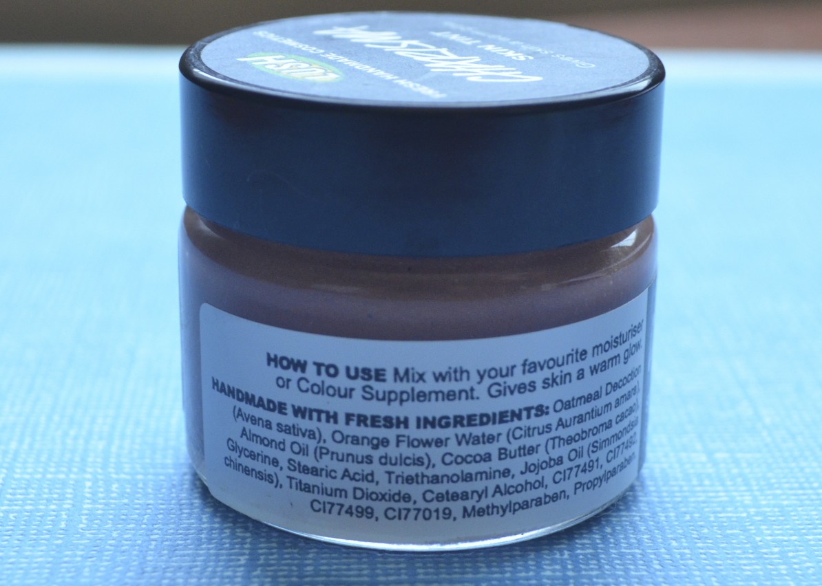lush charisma skin tint instructions/ingredients