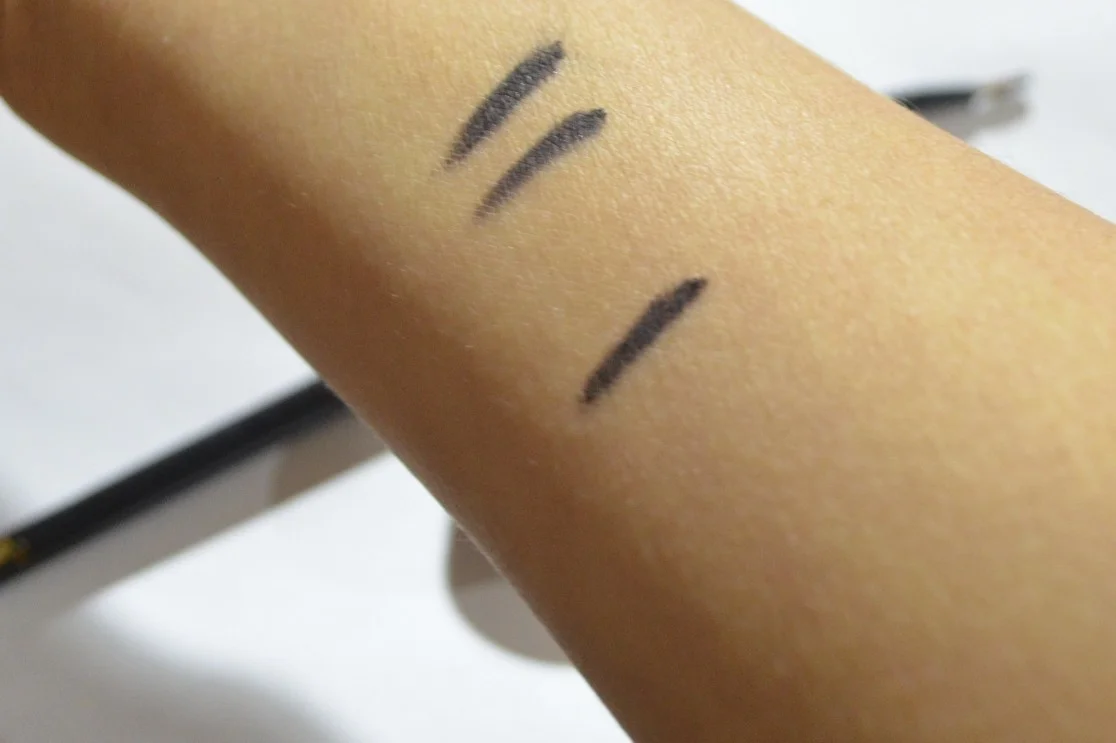 bobbi brown black ink swatches, bobbi brown long wear gel liner swatches