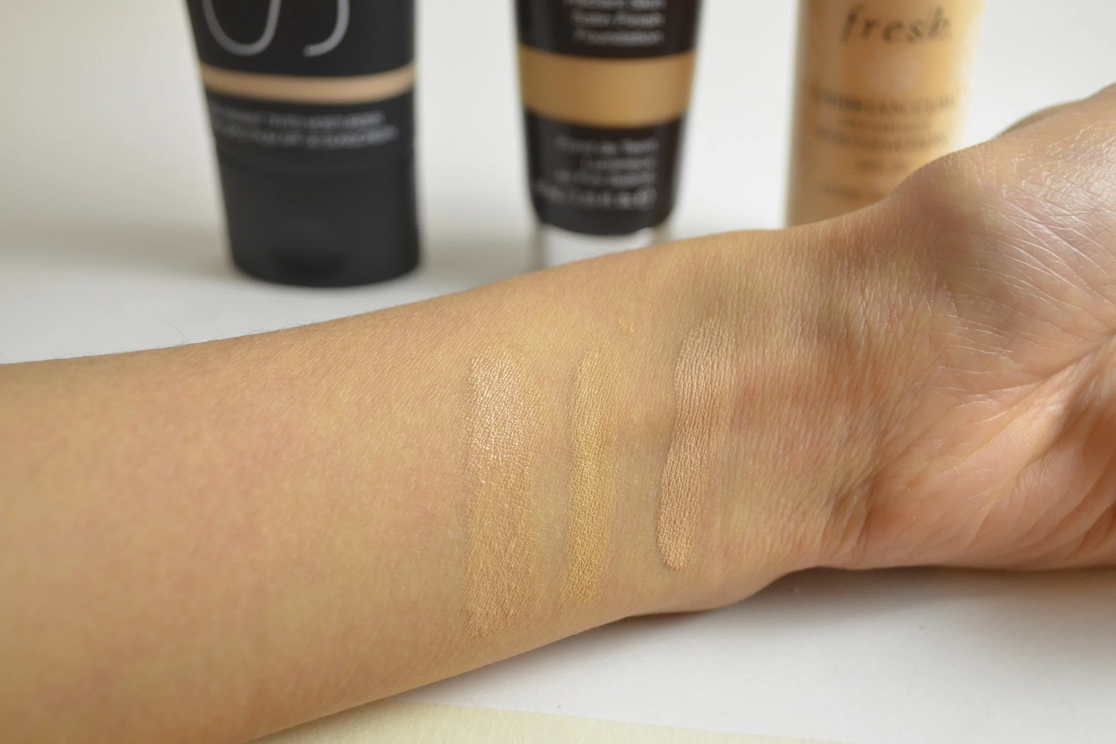 foundation swatches