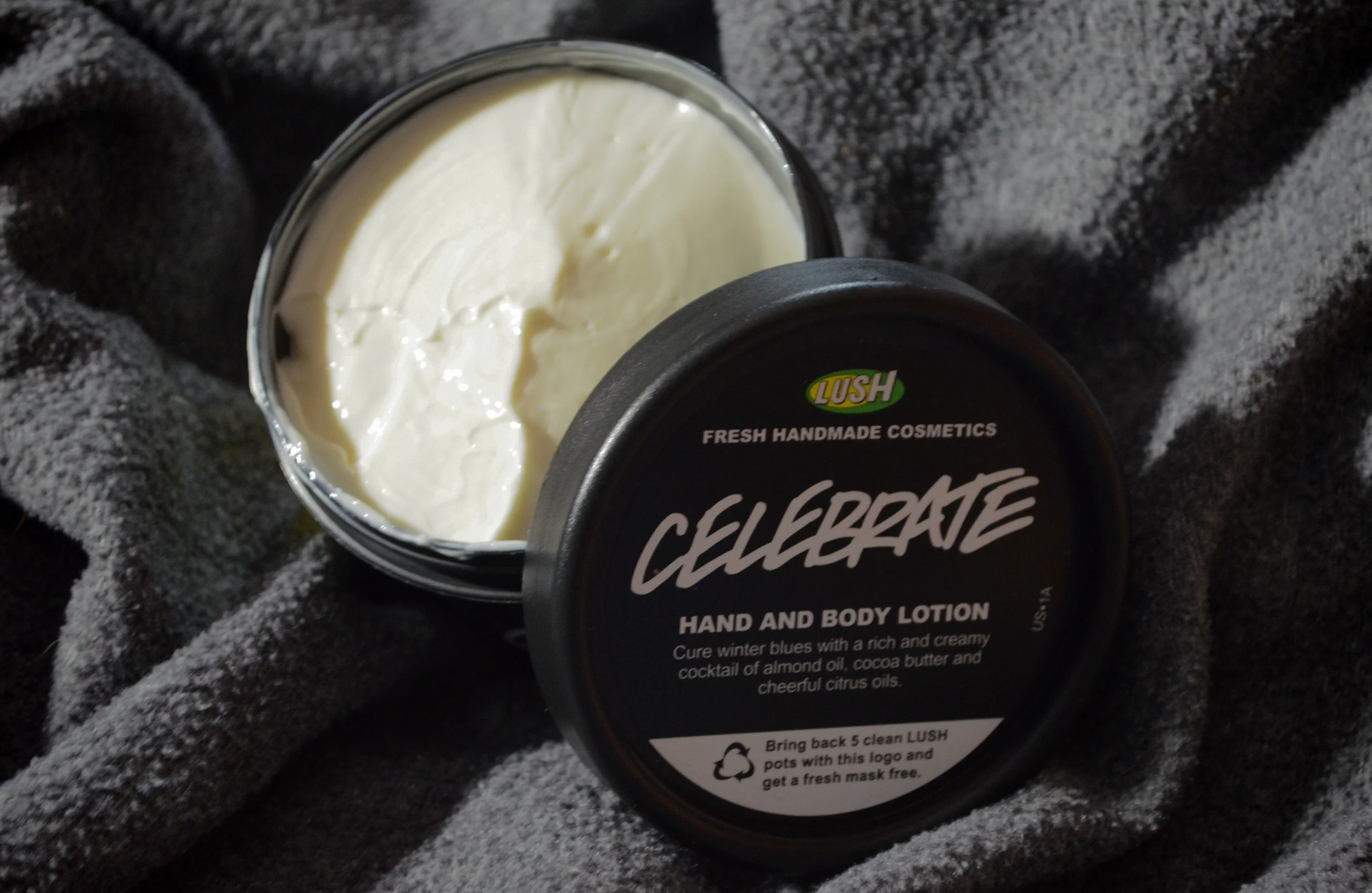 Lush celebrate lotion review, lush holiday 2013 review