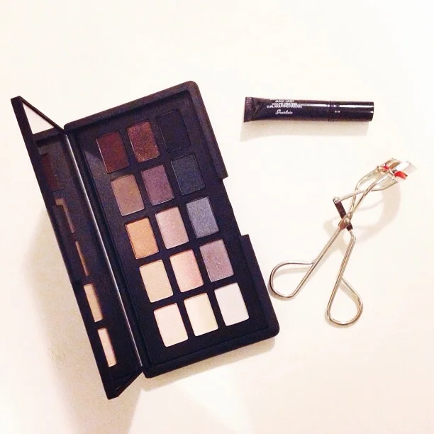 Day 4 - Nars NARSisisst Eye Palette, Guerlain Cils d'Enfer MaxiLash Mascara, Kevyn Aucoin Eyelash Curler 
