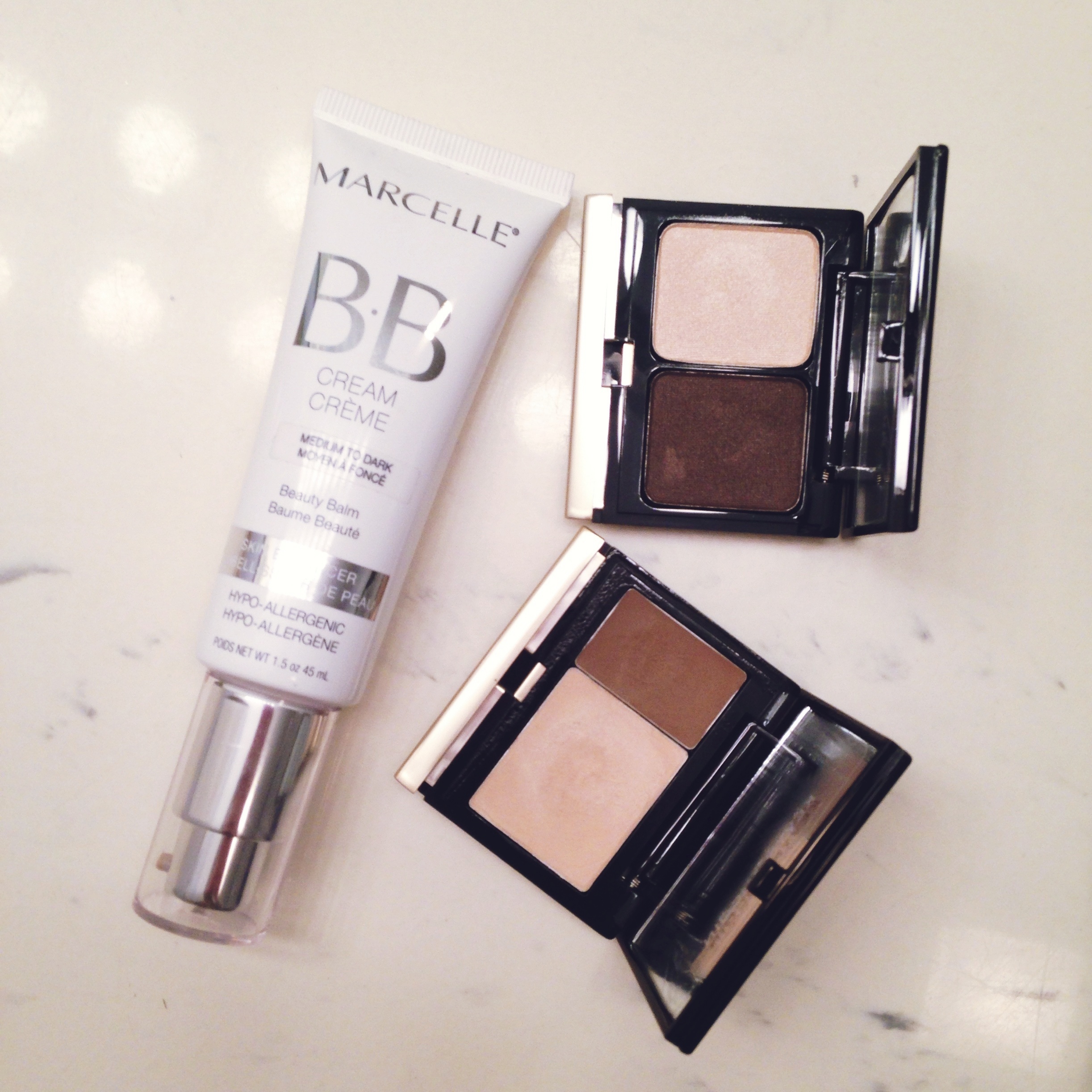 Day 9 - Marcelle BB Cream, Kevyn Aucoin Eyeshadow Duo, Kevyn Aucoin Creamy Glow Duo
