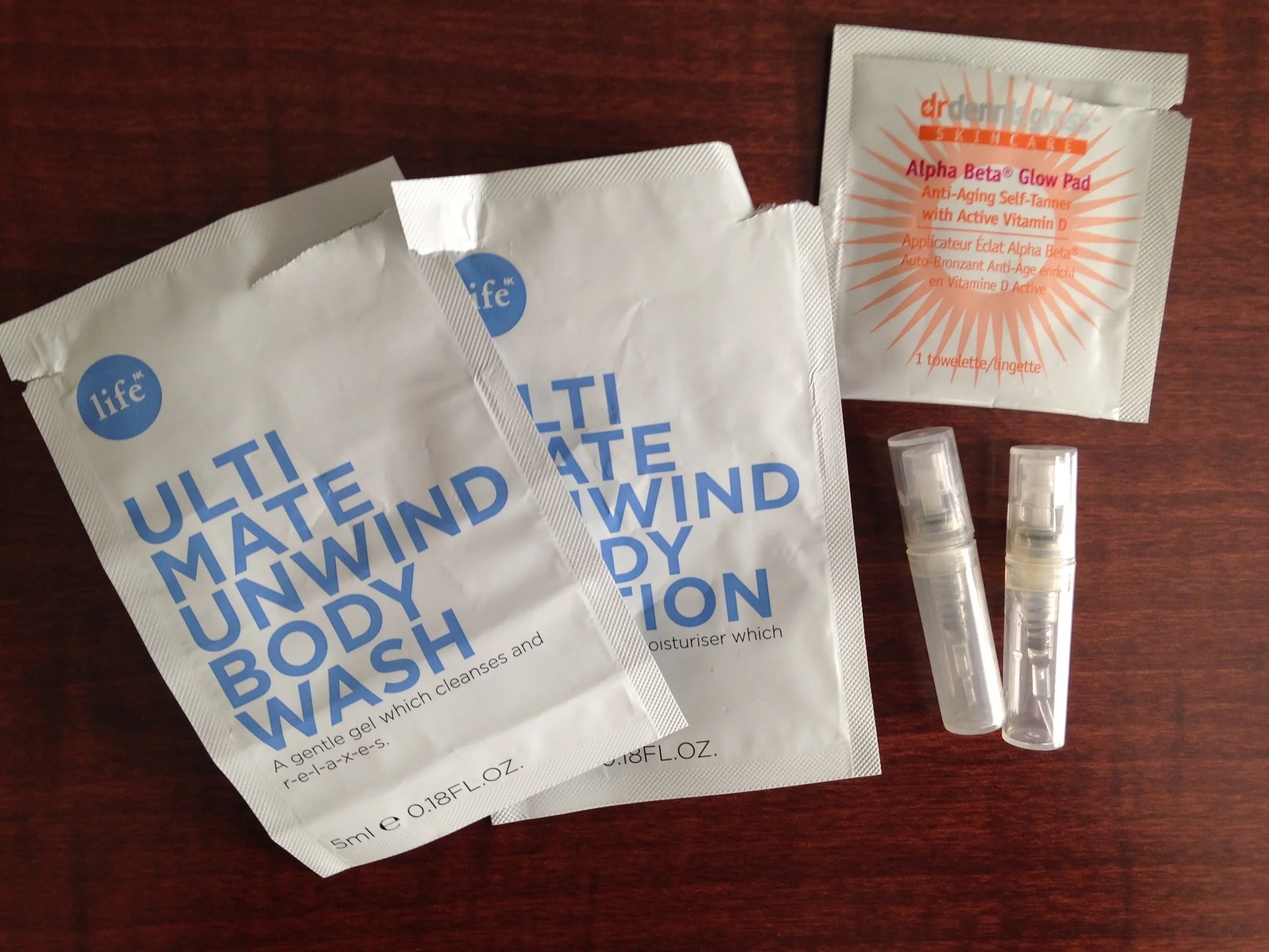 Life NK Ultimate Unwind Body Wash & Lotion, dr. dennis gross Alpha Beta Glow Pad, Diptyque Eau Rose
