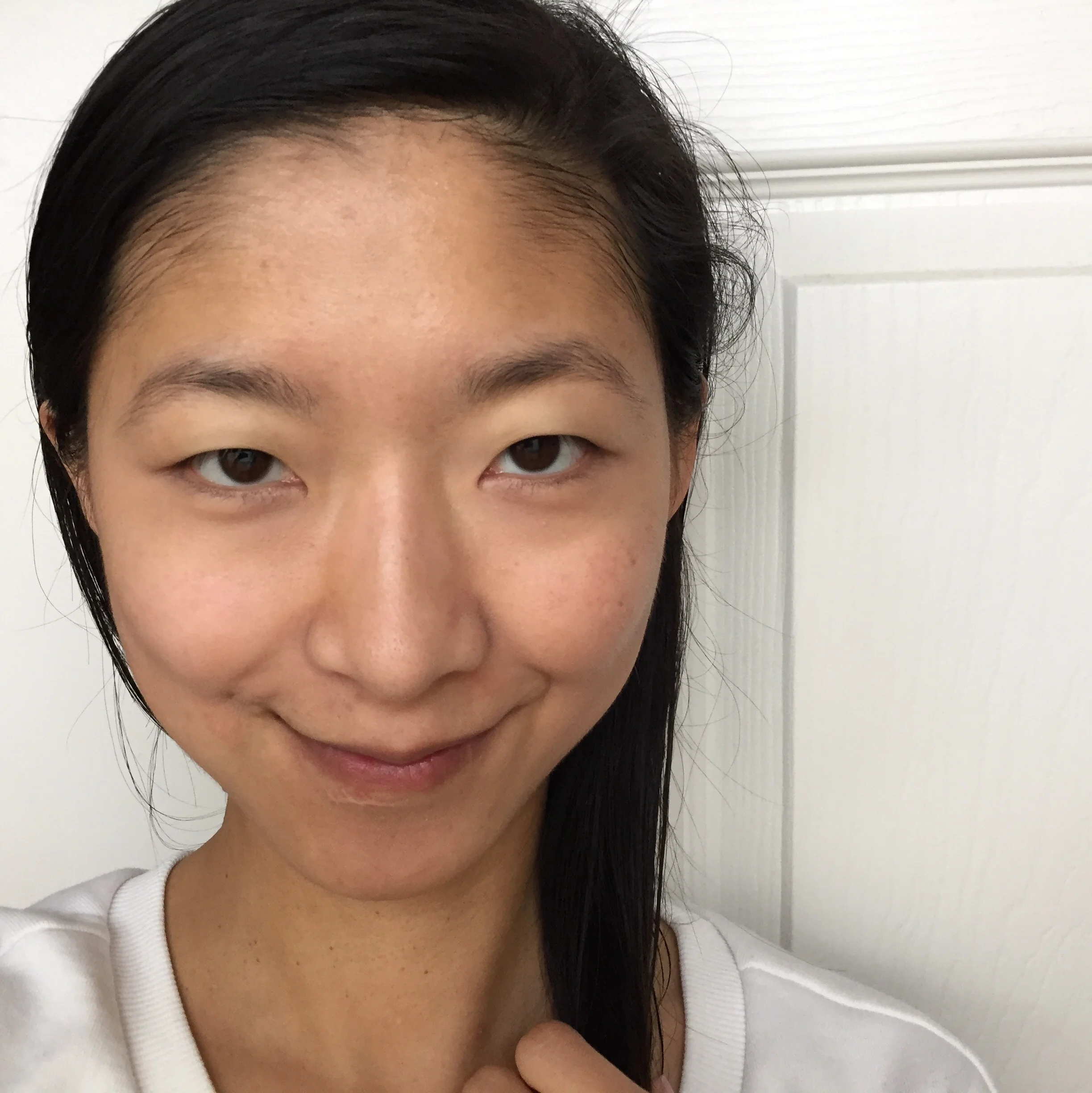 After: Eve Lom Light Illusion Concealer! (under eyes & around mouth)