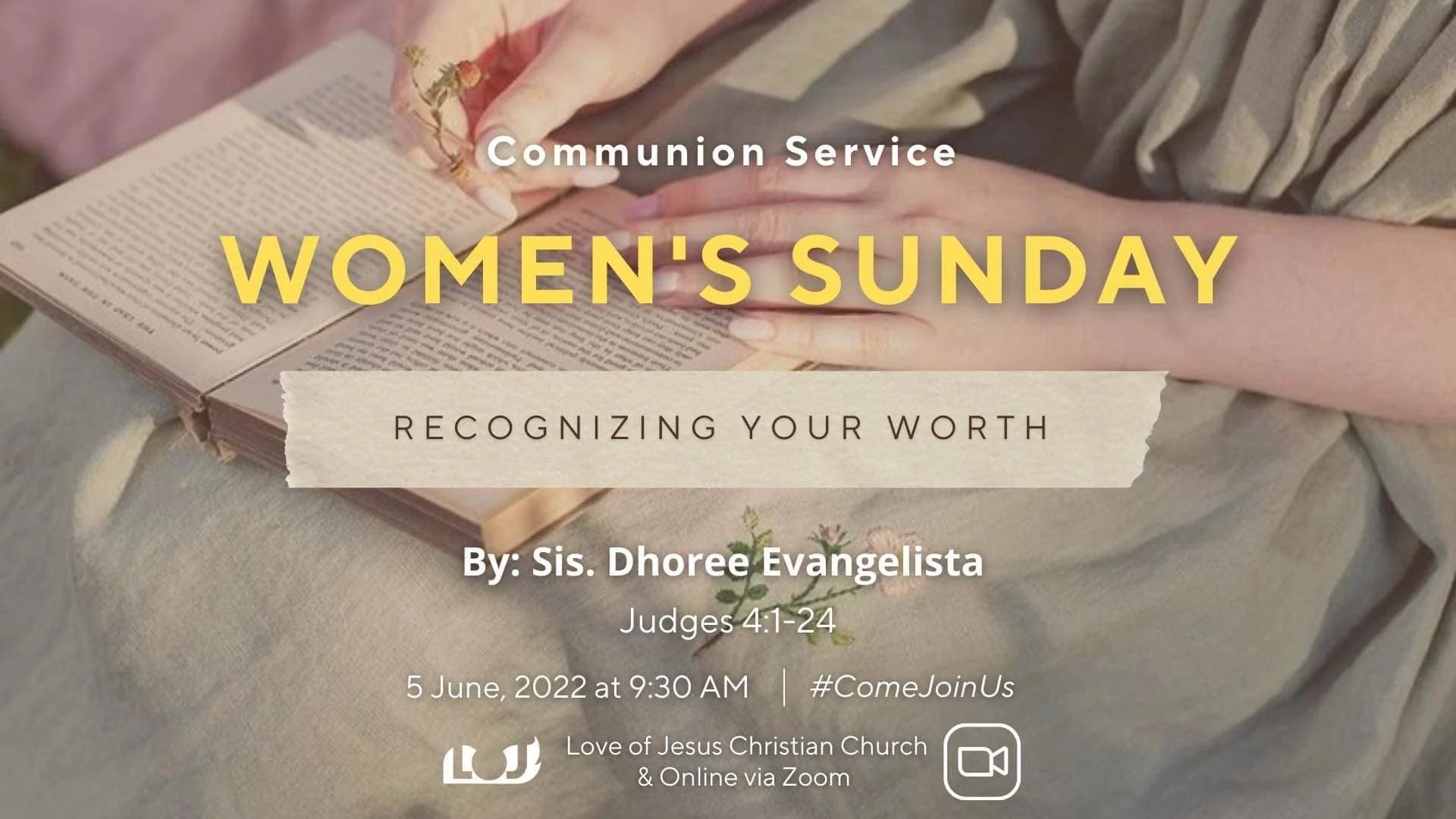 Women's Sunday: 'Recognizing Your Worth' - Sis. Dhoree Evangelista