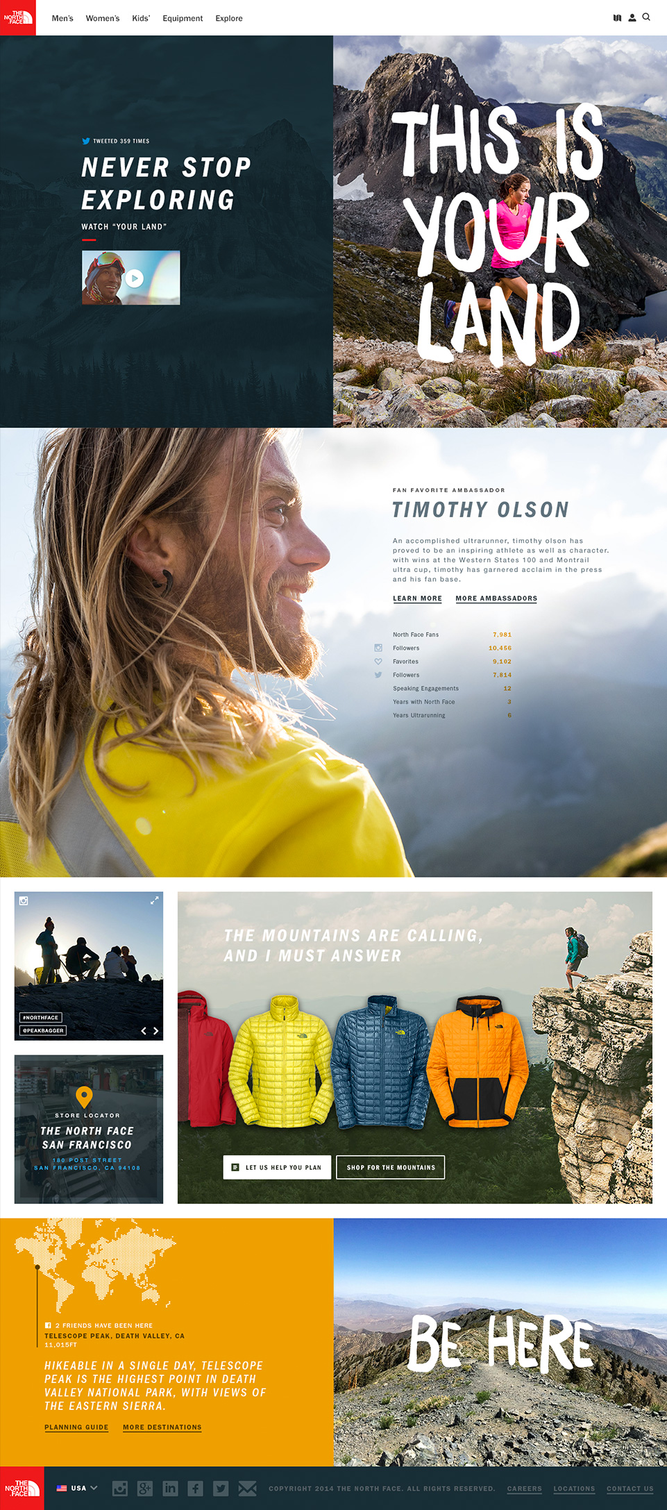 the north face us website