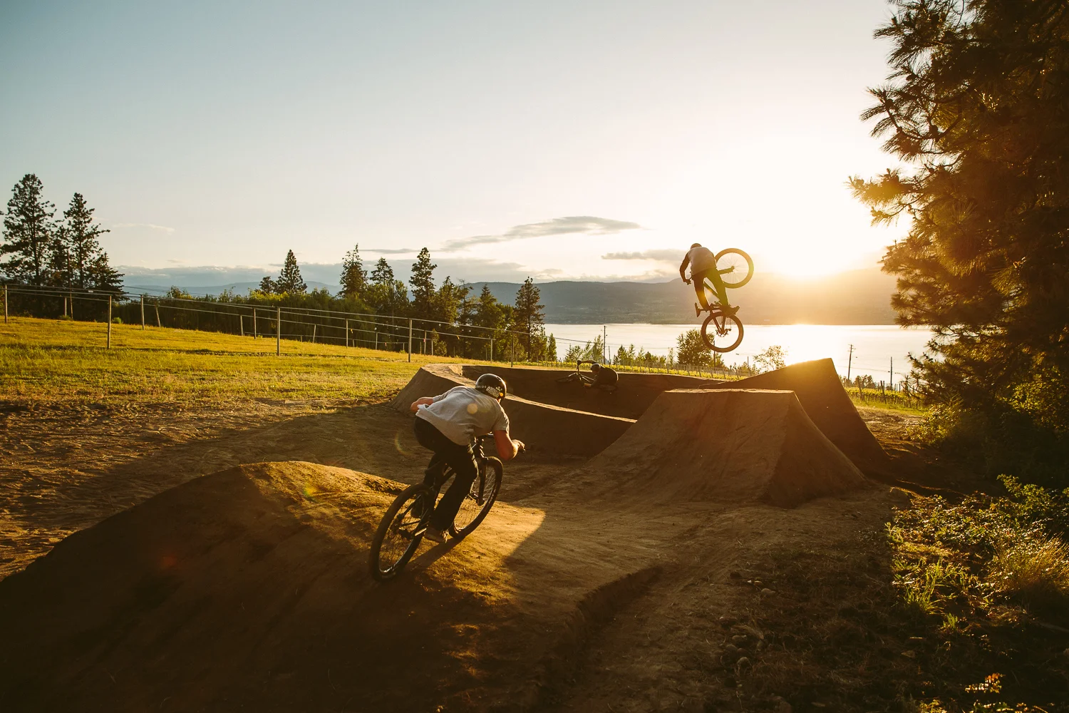 Sculpted berms, Kelowna, BC