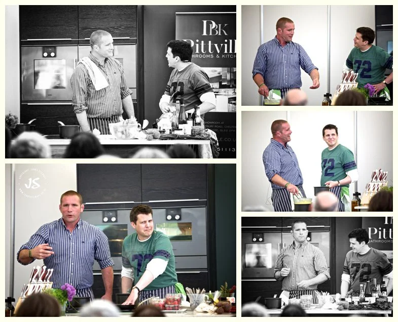 Rob Rees and Phil Vickery cookery demonstration