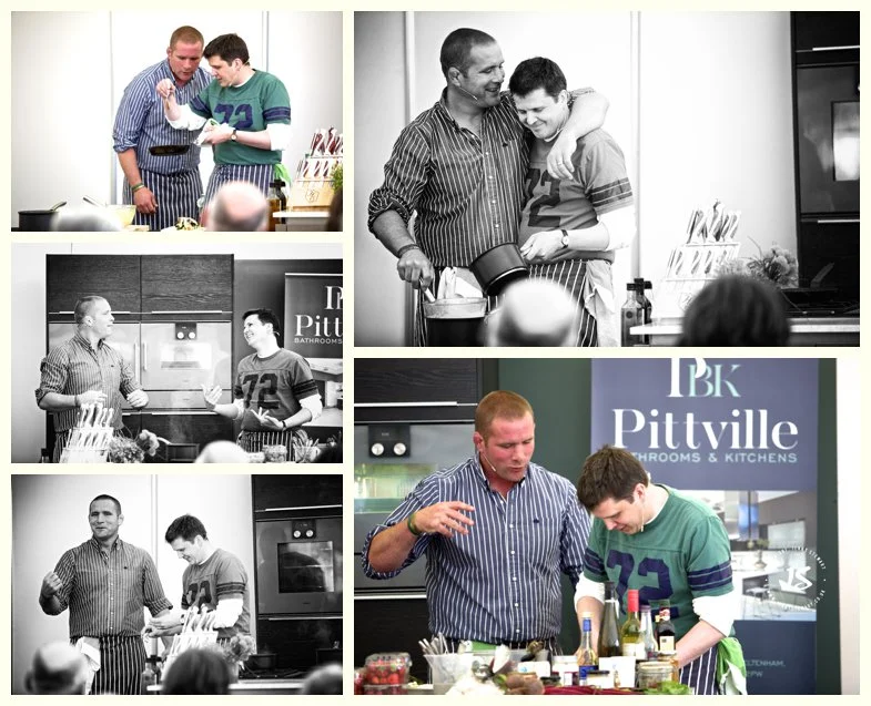 Rob Rees and Phil Vickery cookery demonstration