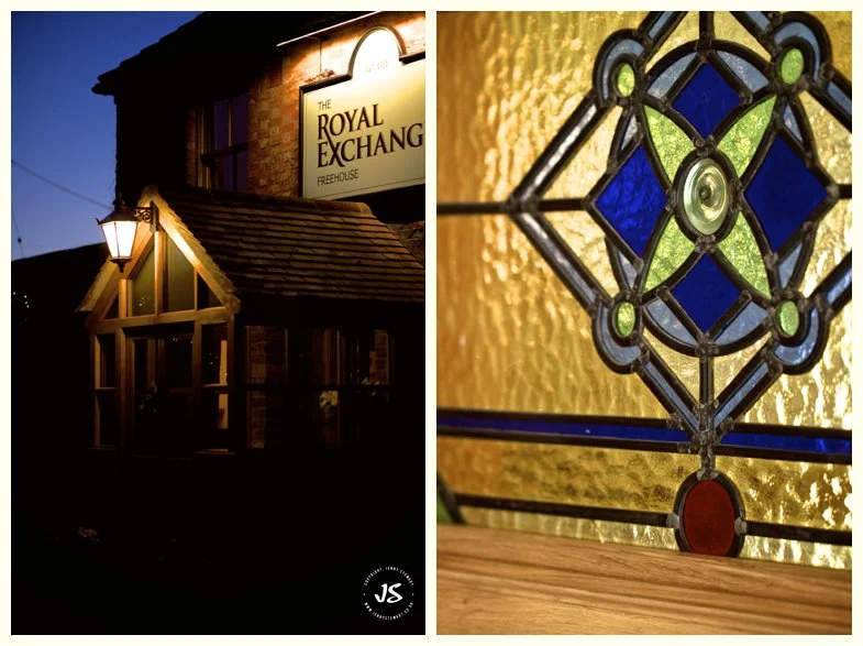 The Royal Exchange Hartbury porch and stained glass