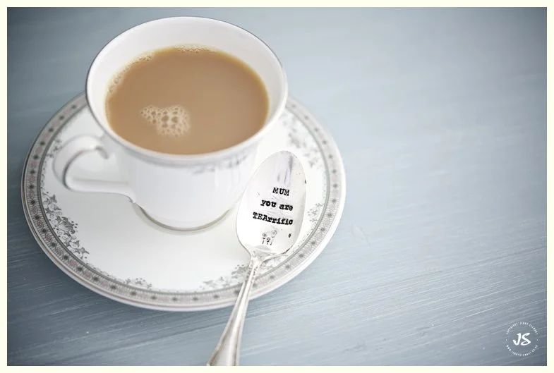 La de da hand-stamped vintage cutlery