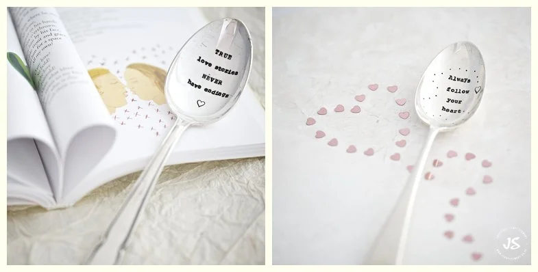 La de da hand-stamped vintage cutlery