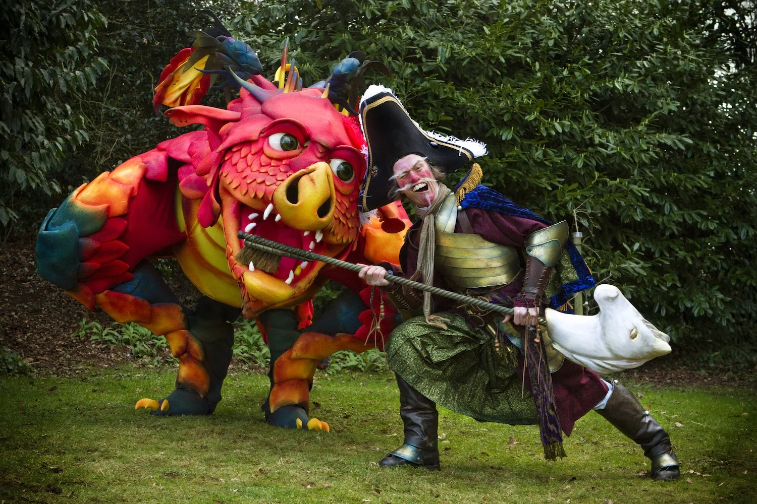Epico Dragon animatronic creature &amp; puppetry based street theatre performance entertainment