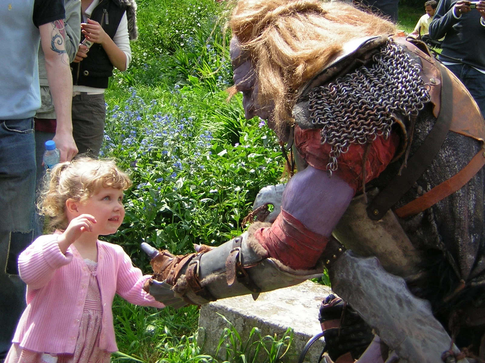 goblin orc mask street theatre performance