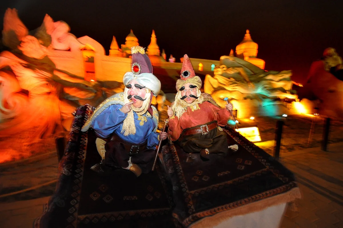 Comic Flying Carpet Walkabout Street Entertainment