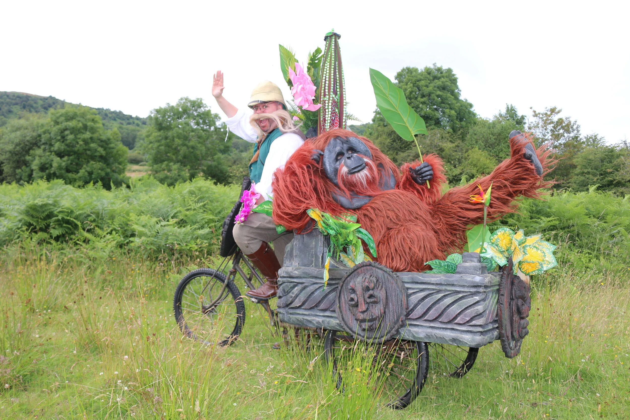 Victorian Explorer Orangutan Tricycle Walkabout Entertainment