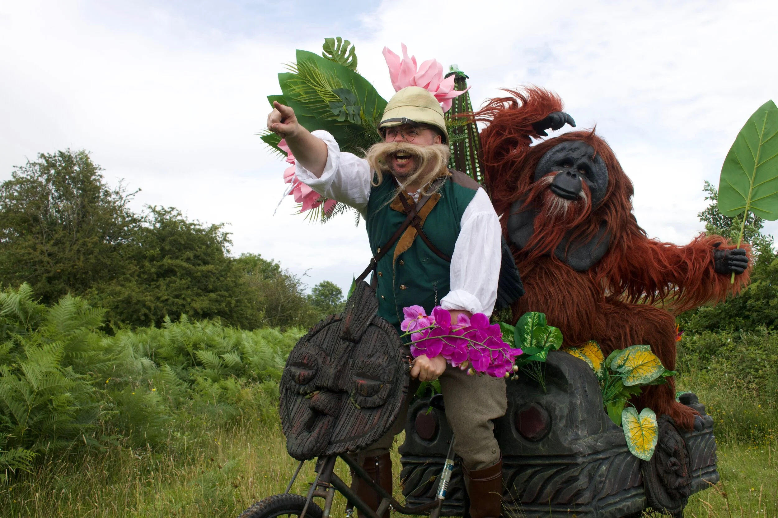 Victorian Explorer Orangutan Tricycle Walkabout Entertainment