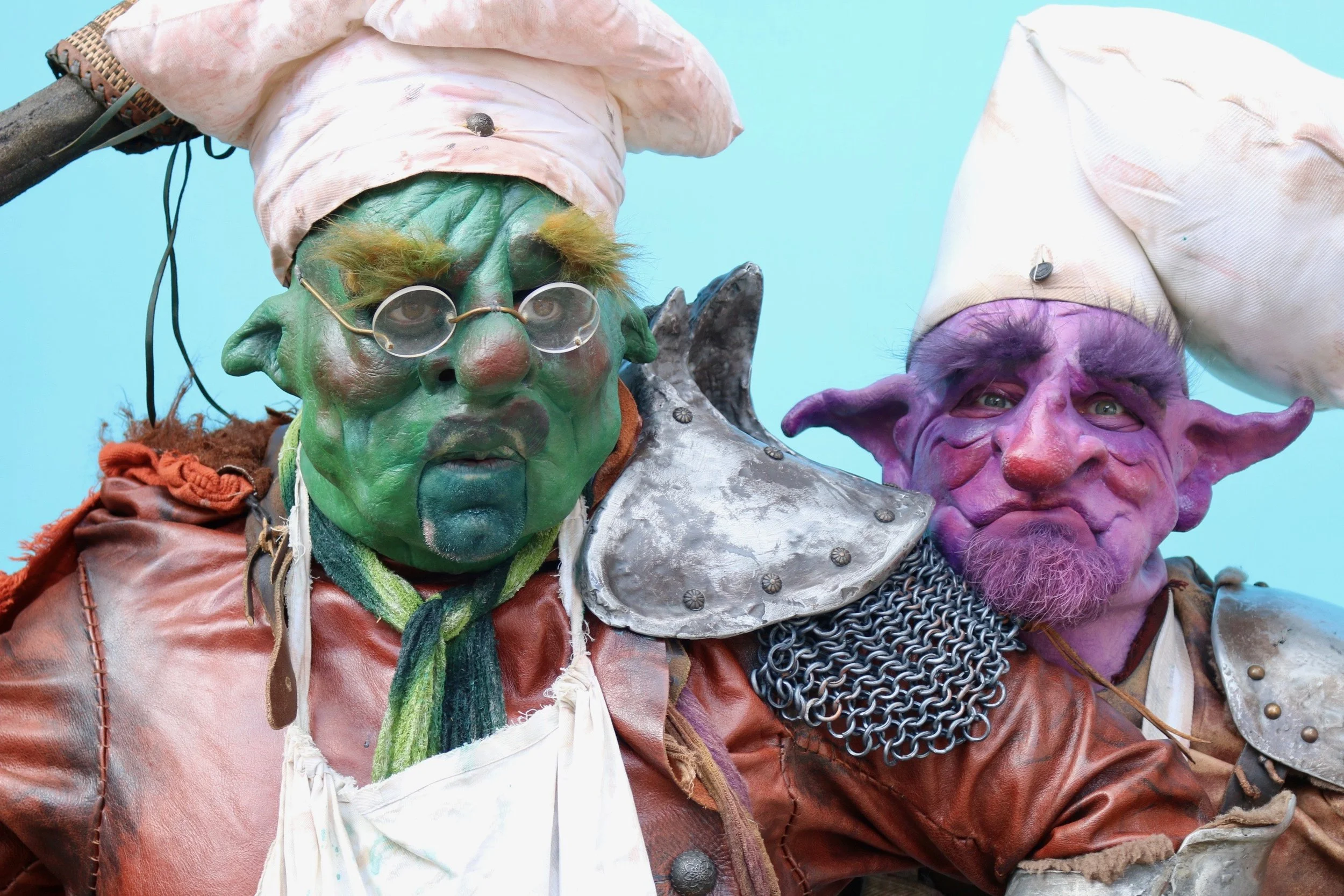 Goblin Orc Chef Mask Costume Characters Walkabout Entertainment