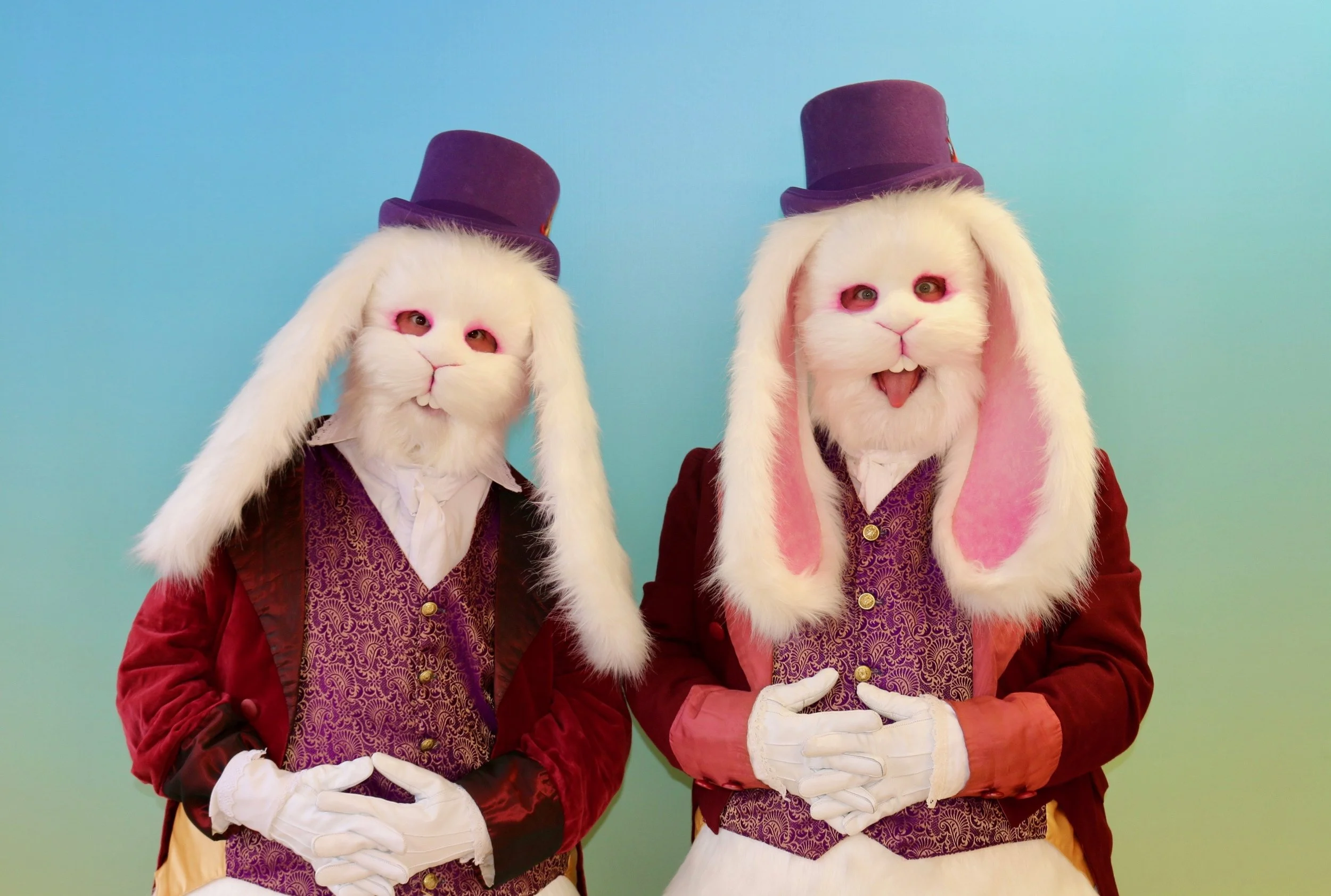 Easter Bunnies Daffy & Dew Creature Suits