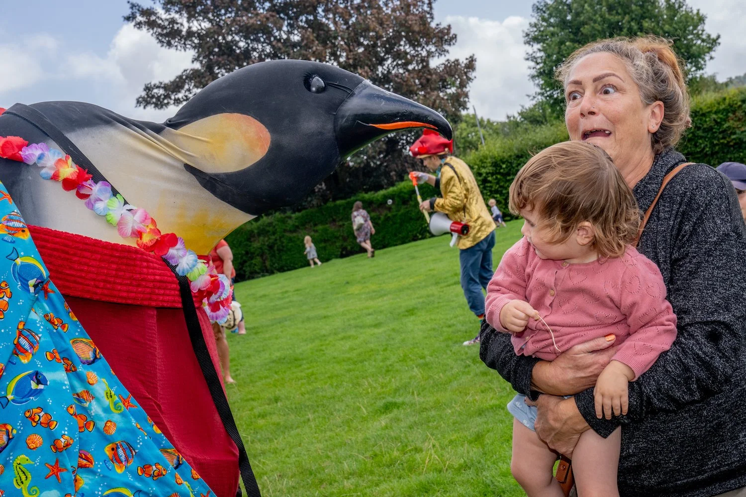 Large Animatronic Penguin Costume Character Performance
