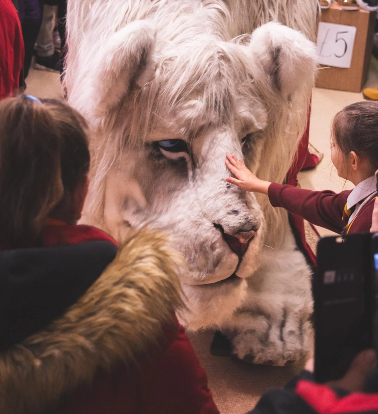 Snow Aslan Creature Puppet Winter Entertainment