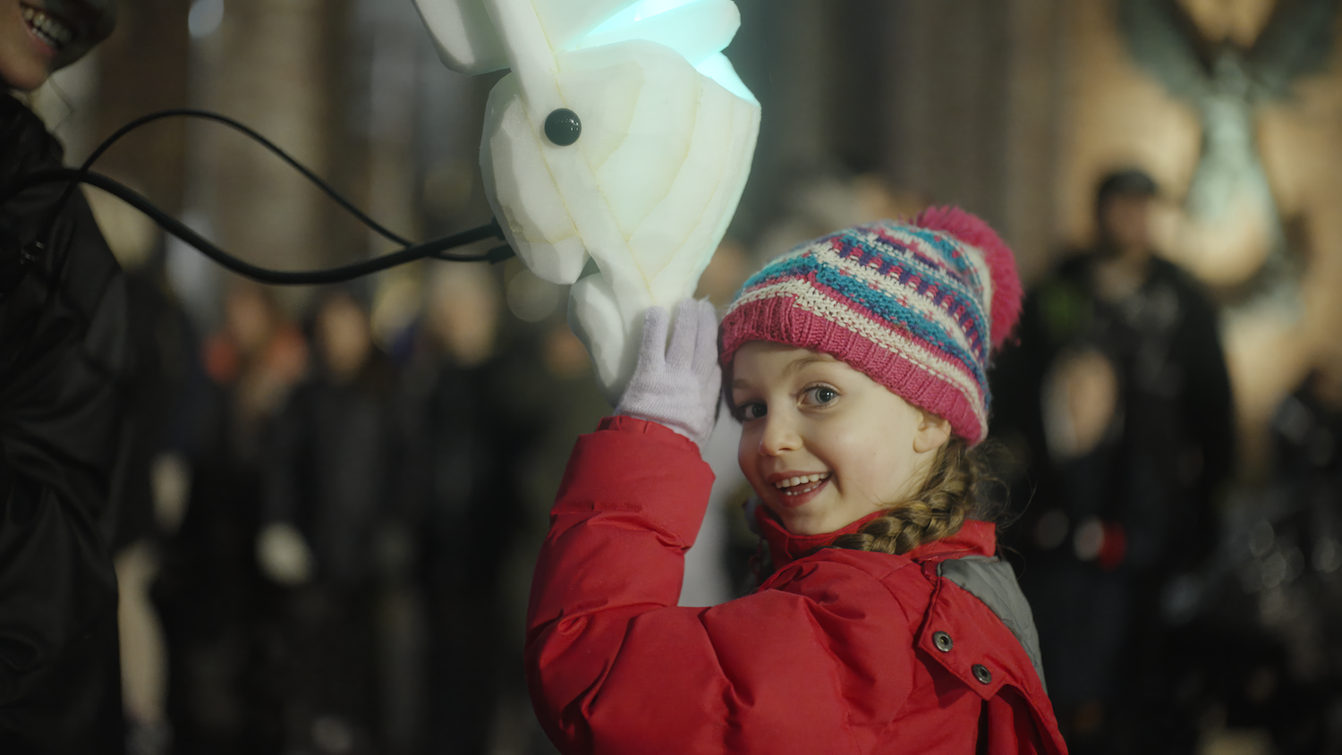 Child and Dolphin Puppet Street Carnival